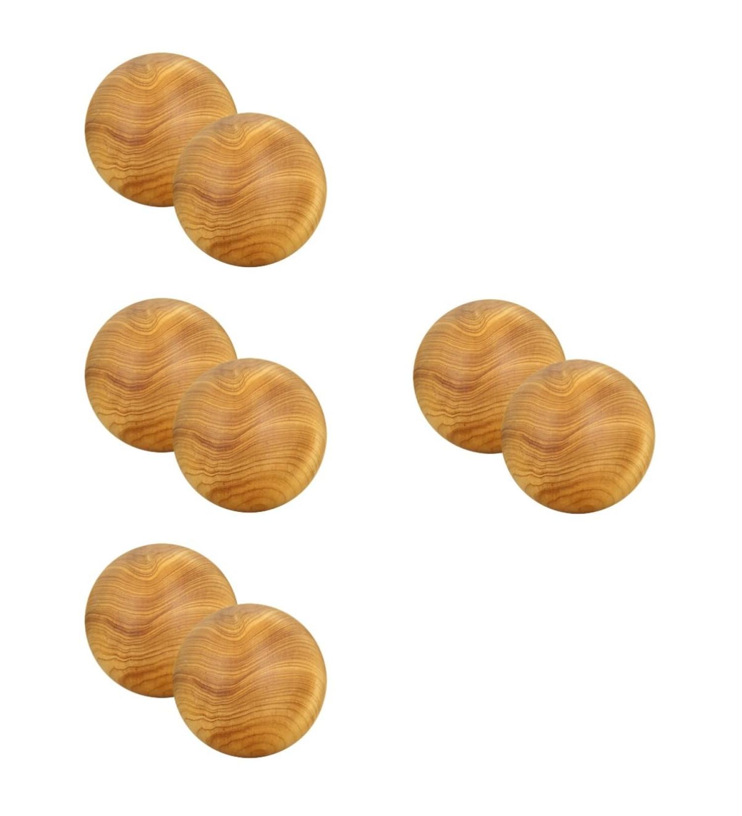 8-Piece Wooden Massage Ball Set Neck & Face Acupressure Device for Relaxation & Hand Therapy | International Shipping - Buy Online on GoSupps.com
