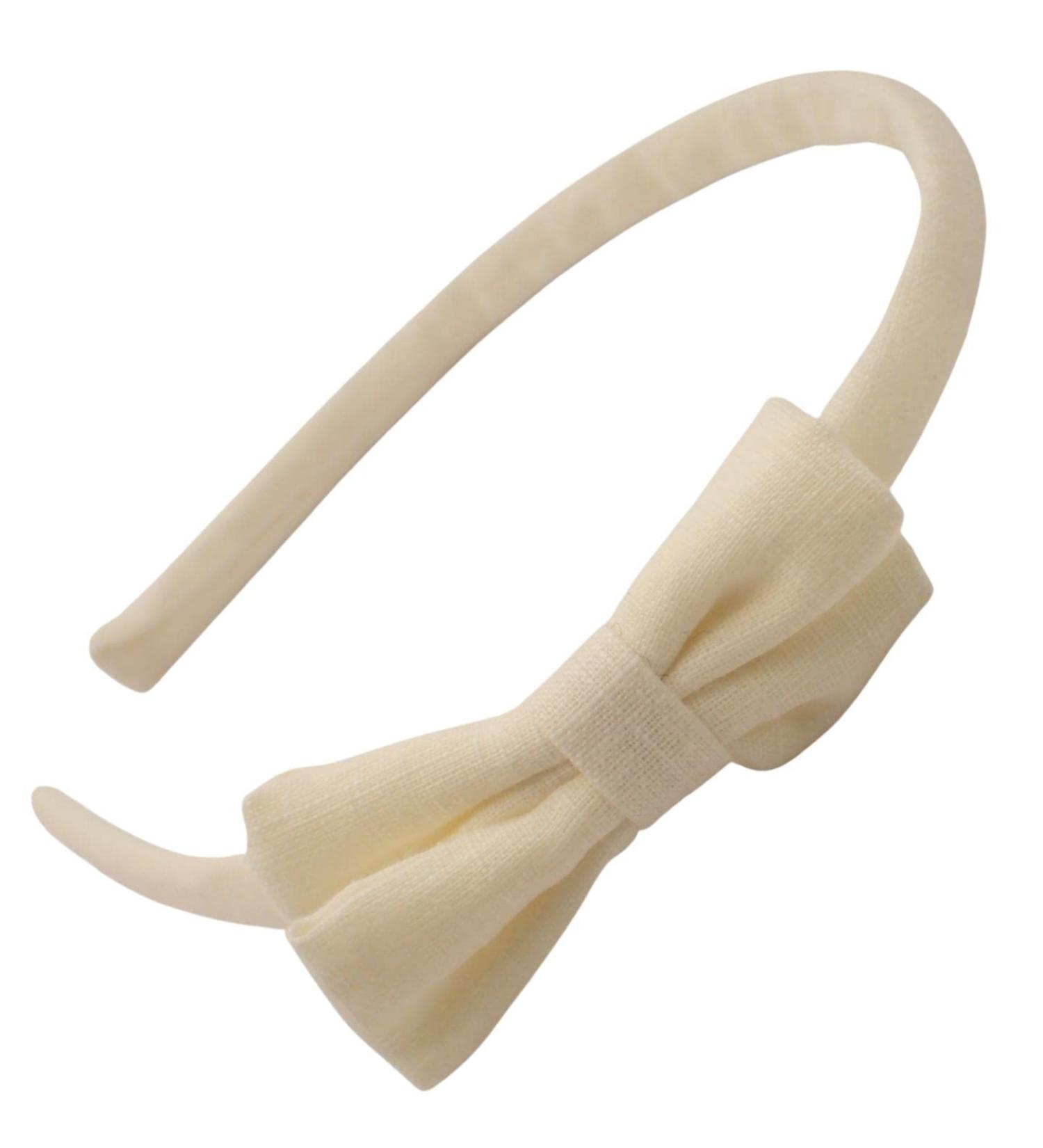 Topkids Accessories Pretty Pastel Bow Alice Band Headband Hair Accessories for Girls & Women Pastel Bow Head Band Hairbands for Girls Cute Pastel Hair Bow (Yellow - Small) - Buy Online on GoSupps.com