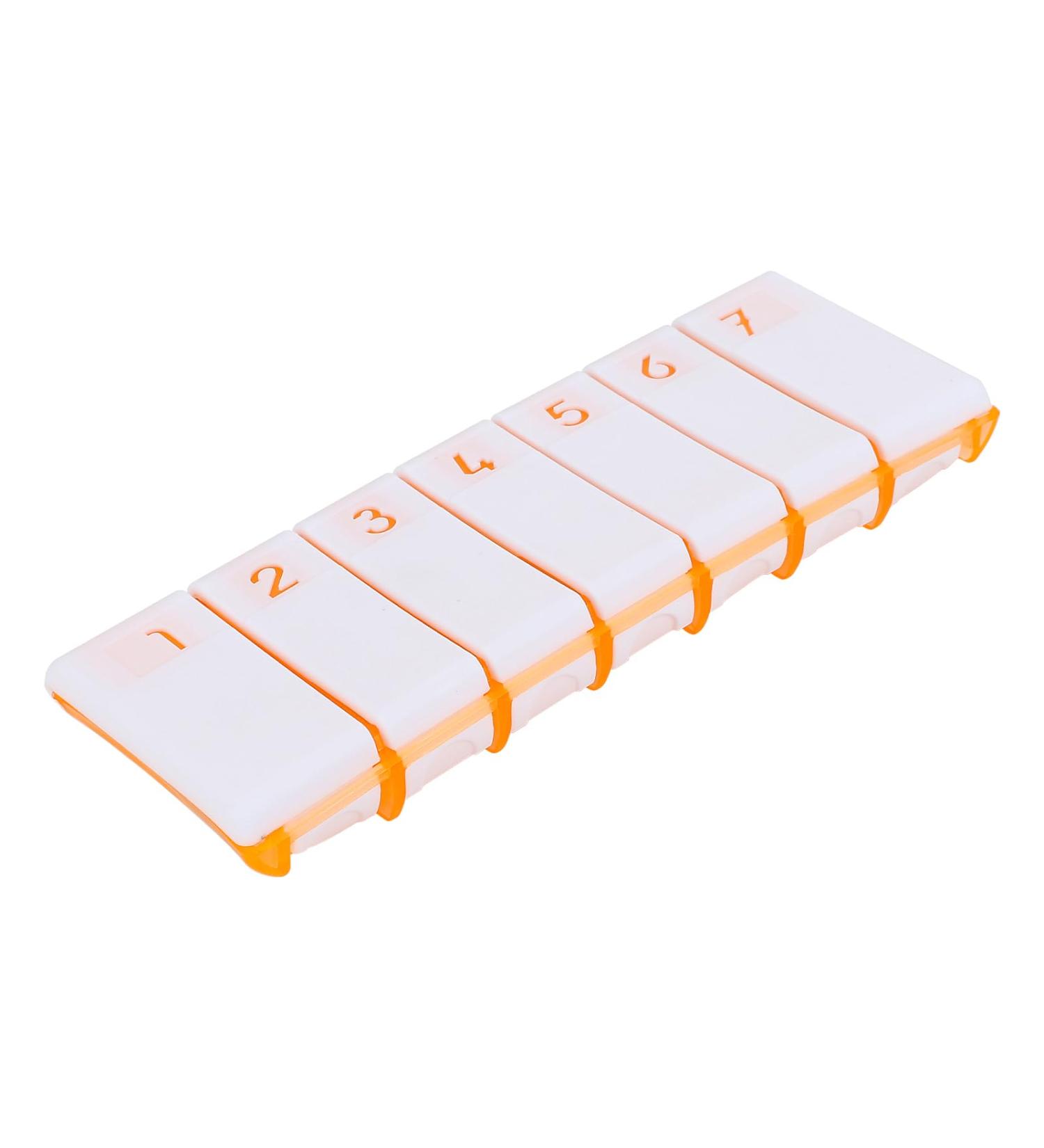 Weekly Pill Organizer 7-Day Travel Pill Box with Push-Open Design | Odor-Free Safe for Medical Use - Buy Online on GoSupps.com