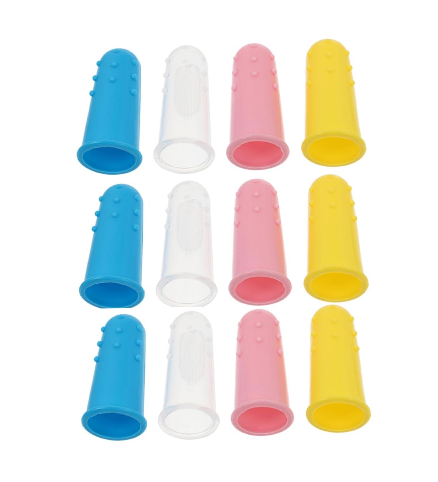 Magiclulu 12-Piece Silicone Toothbrush Set for Children | Oral Care & Hygiene Tools | Gentle Tooth Cleaning & Massage Device for Infants - Buy Online on GoSupps.com