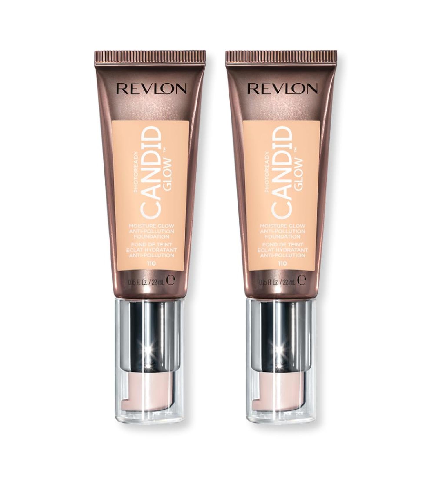 2 x Revlon Photoready Candid Moisture Glow Foundation - 110 Porcelain