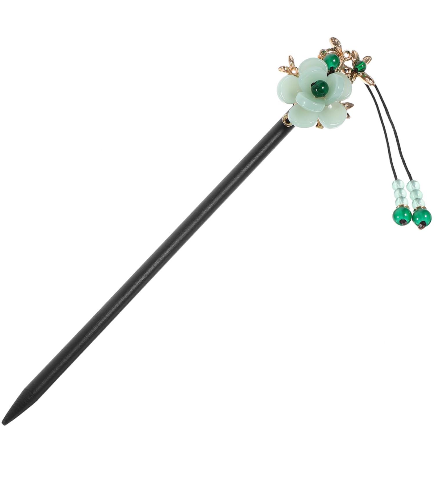 Beaupretty Chinese Wood Hair Sticks Vintage Hair Chopstick Chinese Style Flower Tassel Hair Stick Retro Chinese Wooden Hairpins for Women Girl Long Hair - Buy Online on GoSupps.com