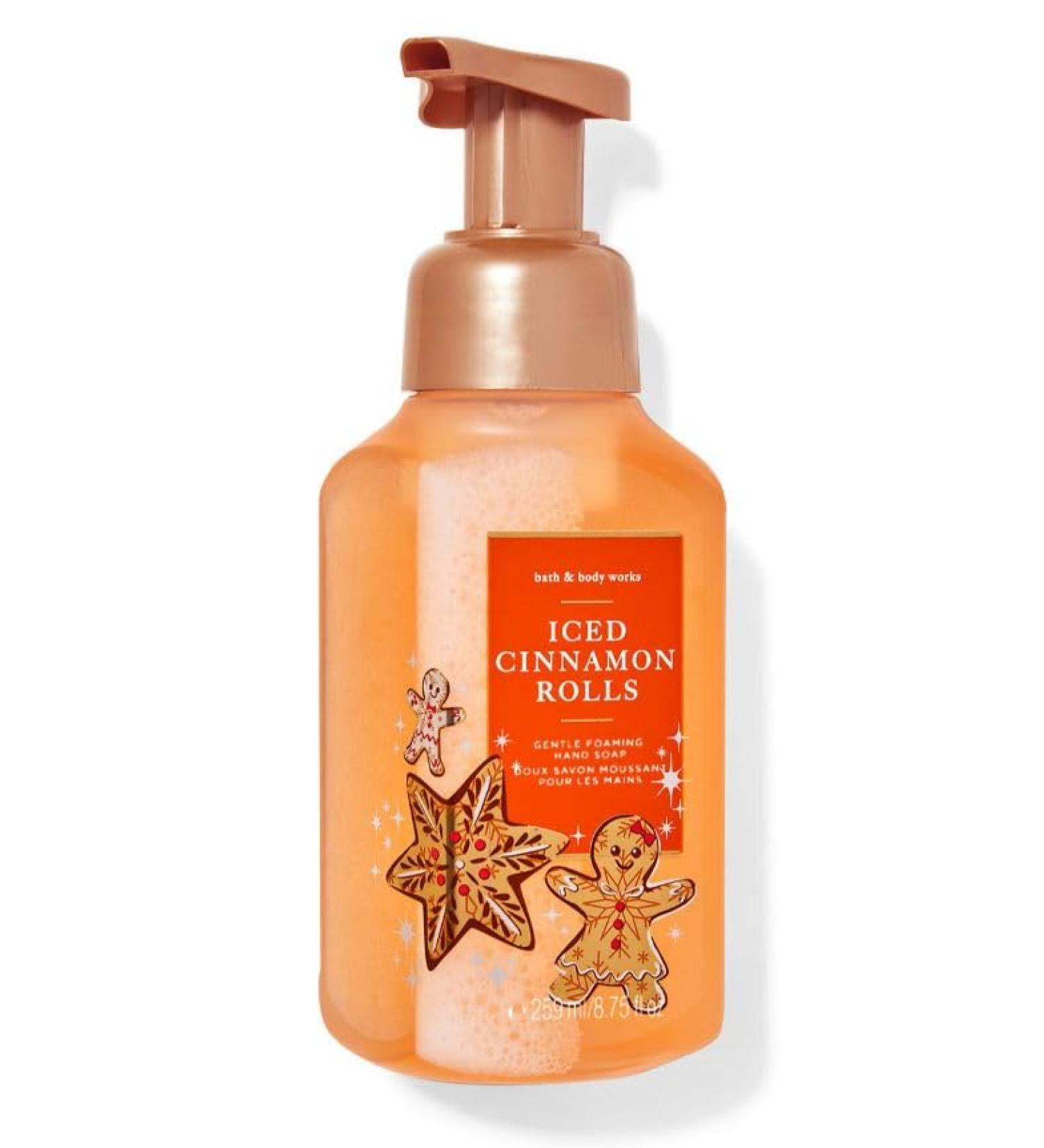 Bath Body Iced Cinnamon Rolls Gentle Foaming Hand Soap - 8.75 Fl Oz - Scented with Natural Essential Oils