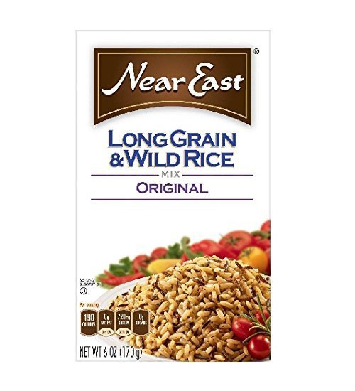 Near East, Long Grain & Wild Rice Mix, Original, 6oz Box (Pack of 6)
