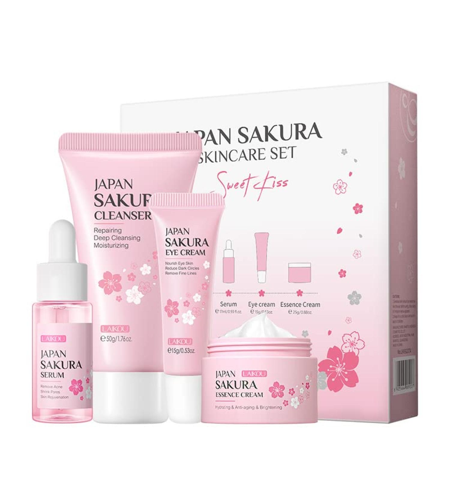 Shop 1 Pack Skin Care Set: Deep Cleansing Facial Cleanser Hydrating Cream Refining Serum & Firming Eye Cream - Smooth Fine Lines Global Shipping Available - Buy Online on GoSupps.com