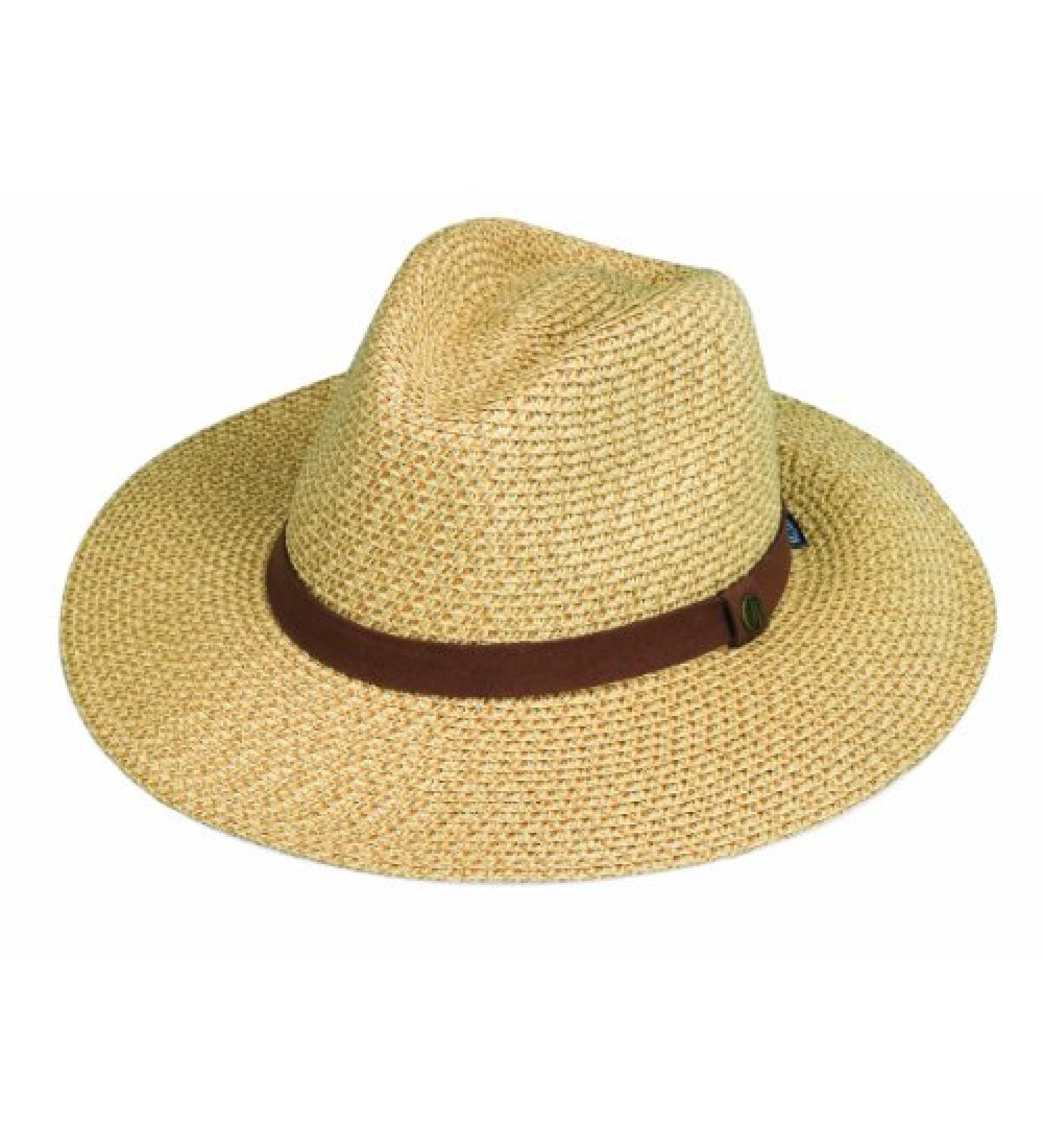 Wallaroo Men's Outback Fedora Sun Hat UPF 50+ Modern Adjustable Packable - Natural - Buy Online on GoSupps.com
