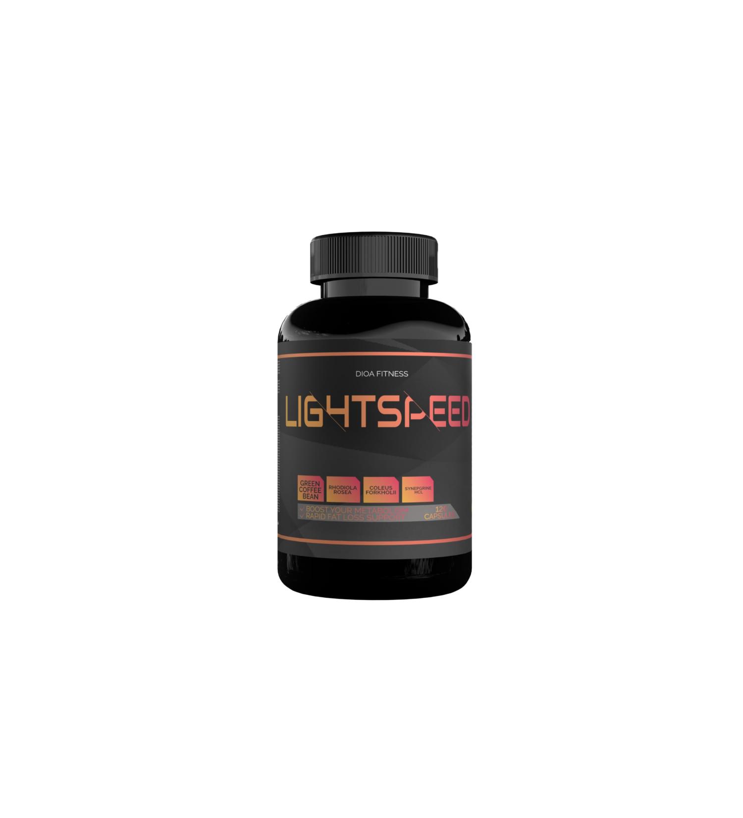 DIOA Fitness Lightspeed Fatburner 120 Capsules - Stimulate metabolism provide energy help suppress hunger increase thermogenesis act as a diuretic improve thyroid functions help regulate blood sugar and improve digestion. With adaptogenic plant which redu - Buy Online on GoSupps.com