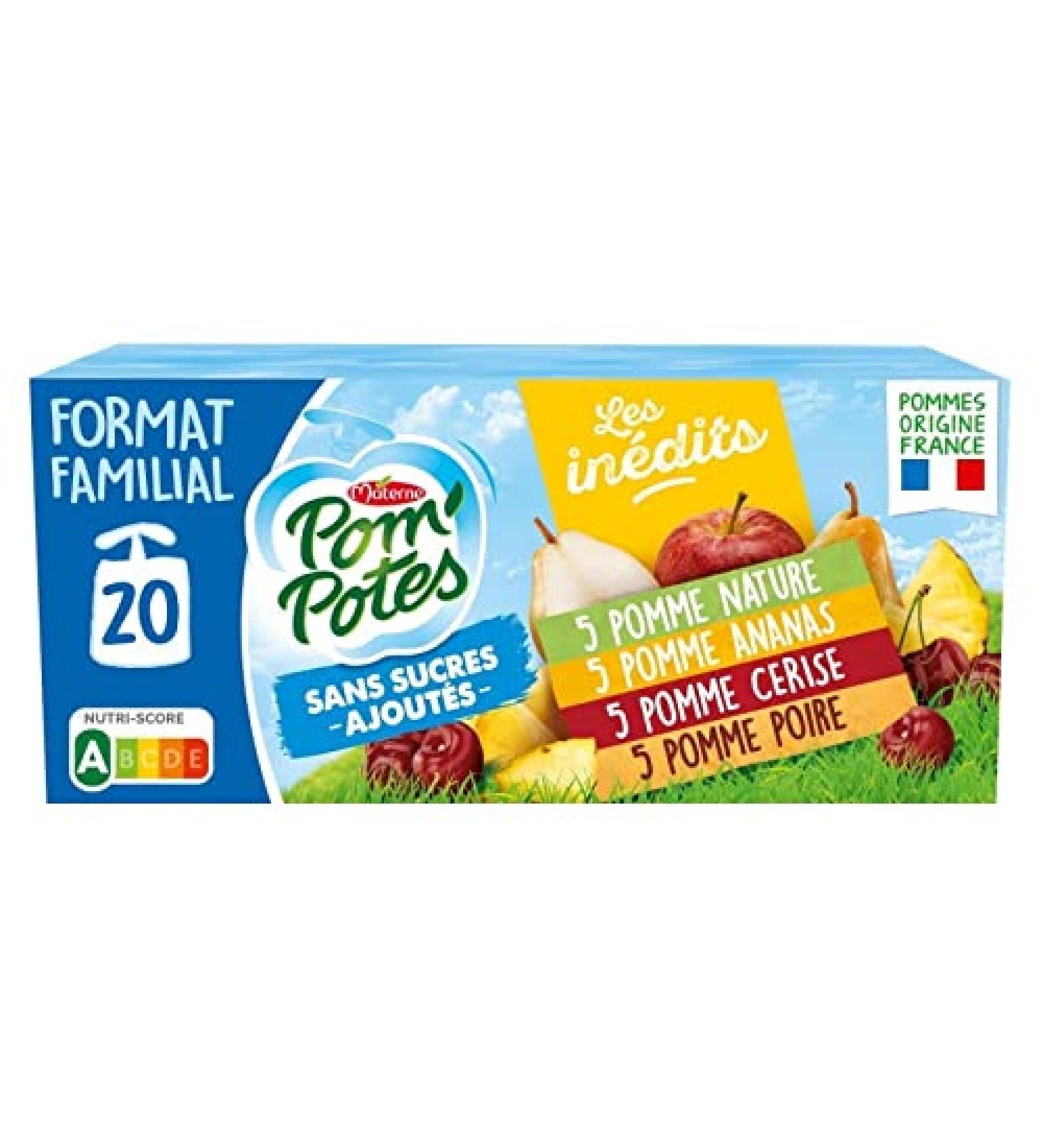 Grocery POM'POTES - Pom'Potes Without Added Sugar Multivarieties 1800G - Pack of 3 - Fast and  - Buy Online on GoSupps.com