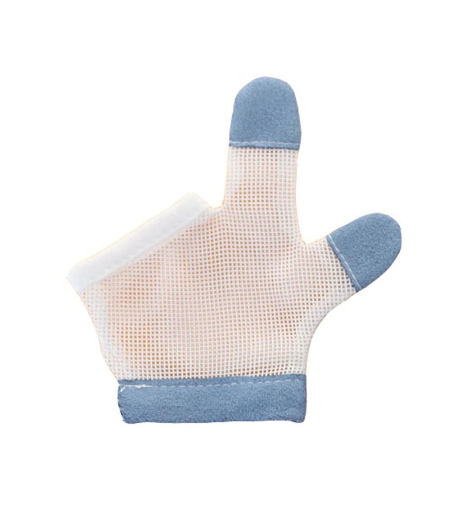 Toyandona Anti-Eating Gloves for Children - Prevent Finger Sucking | Half-Finger Nylon Slides (3 Pack 10.5x6cm) - Perfect for Newborns - Buy Online on GoSupps.com