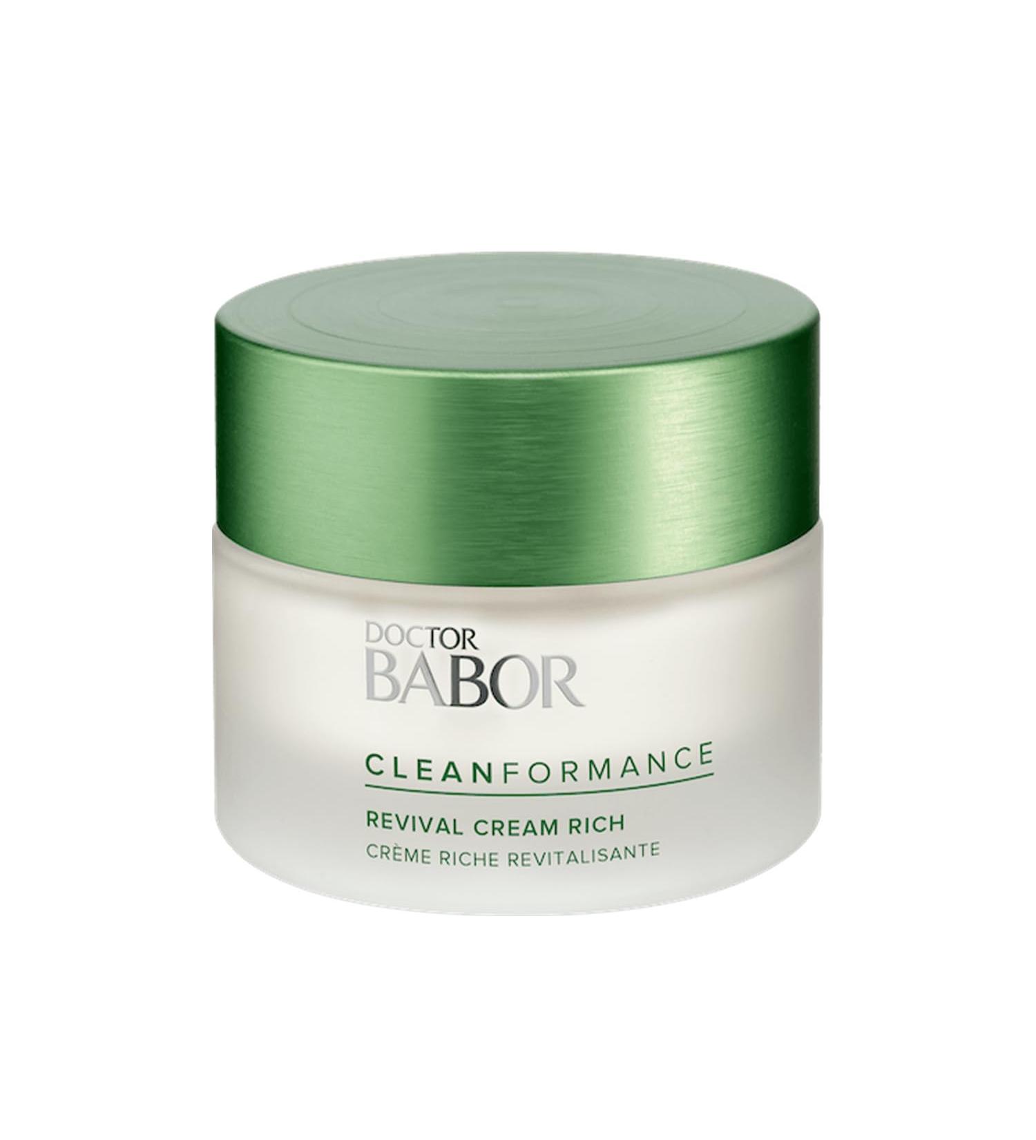 Buy BABOR CLEANFORMANCE Revival Cream Rich - Anti-Aging Probiotic Face Cream with Hyaluronic Acid for Hydration & Skin Firmness - 1.69 oz | International Shipping Available - Buy Online on GoSupps.com