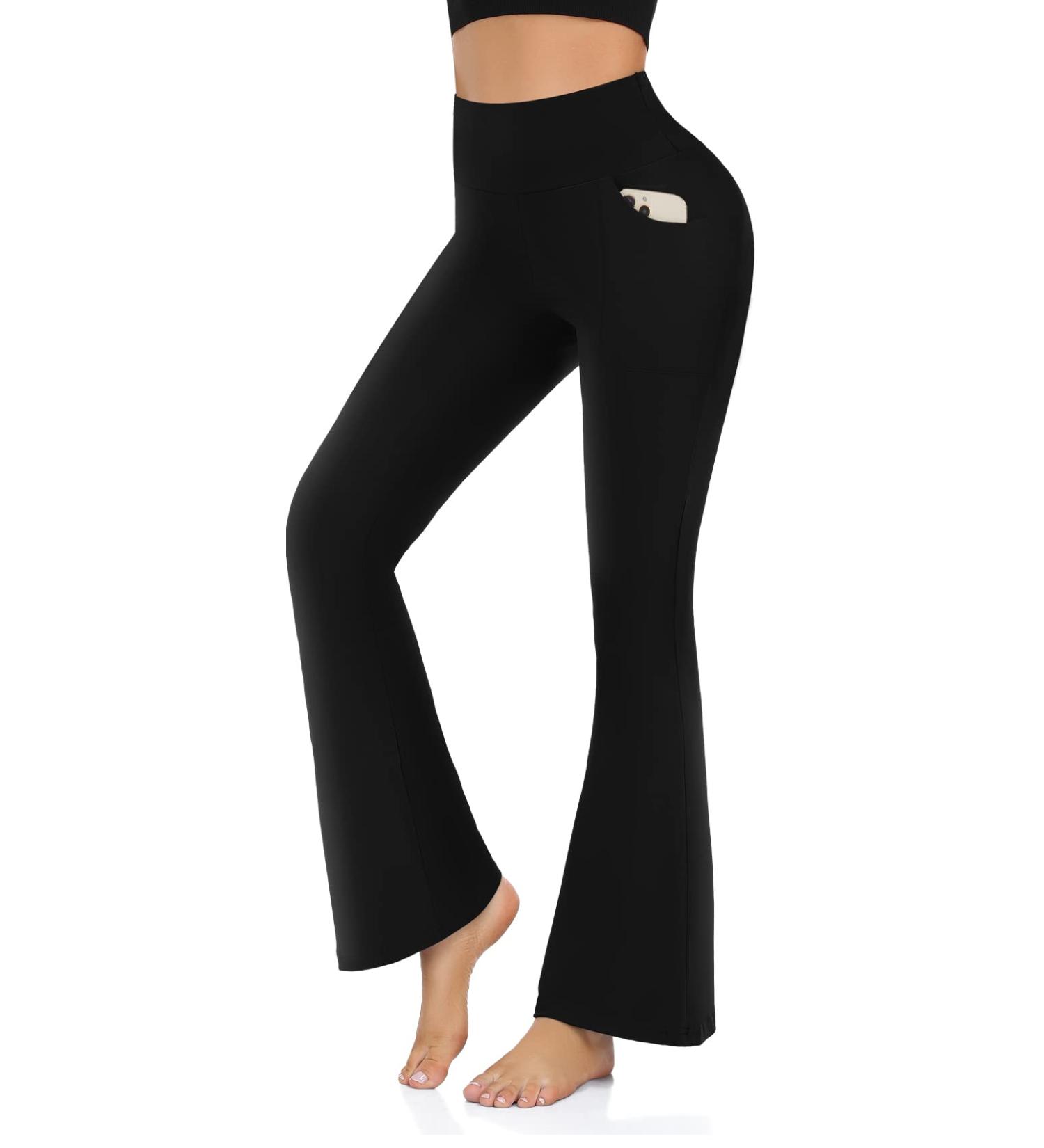 Aoliks Bootcut Yoga Pants for Women with Pockets - Flare Leggings for Workouts and Casual Wear - Buy Online on GoSupps.com