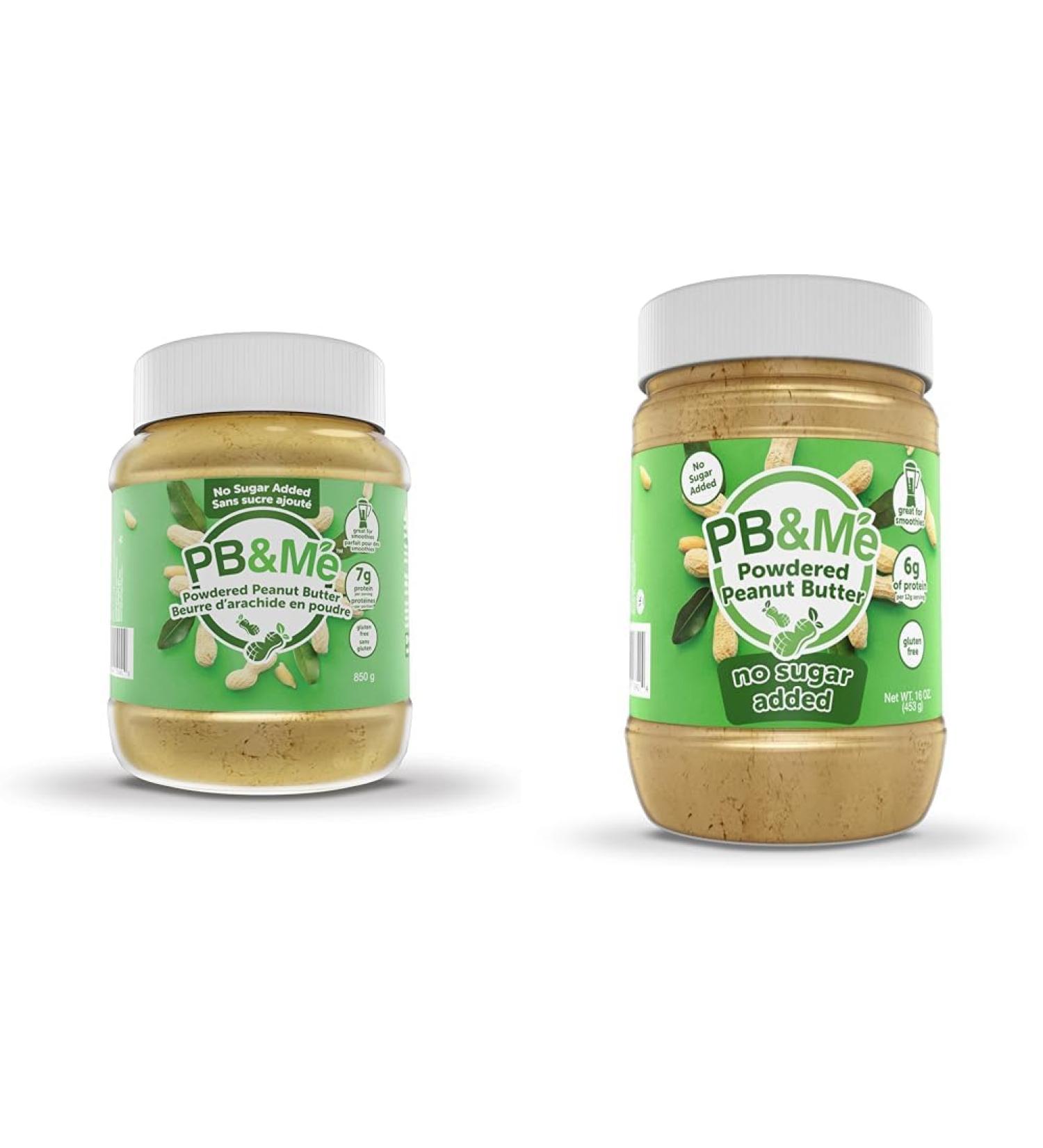 PB&Me Sugar Free Peanut Butter Powder - Powdered Peanut Butter No Sugar for Low Calorie Snacks & Sugar Free Peanut Butter Powder - Powdered Peanut Butter No Sugar for Low Calorie Snacks - Buy Online on GoSupps.com