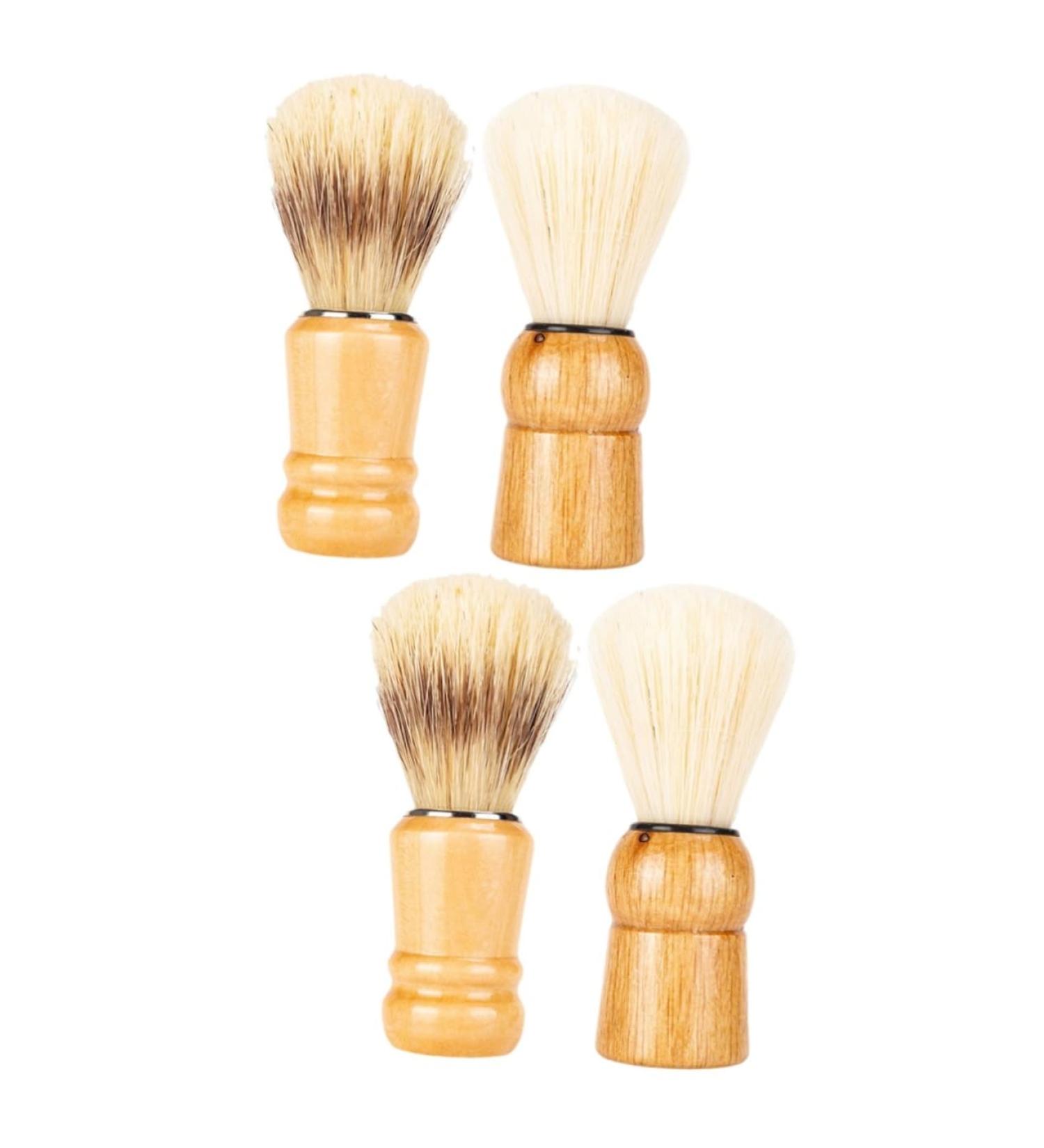 Beaupretty 4-Piece Bartbrush Set - Men's Hairdresser & Shaving Brushes for Salon Quality Shaves - Buy Online on GoSupps.com