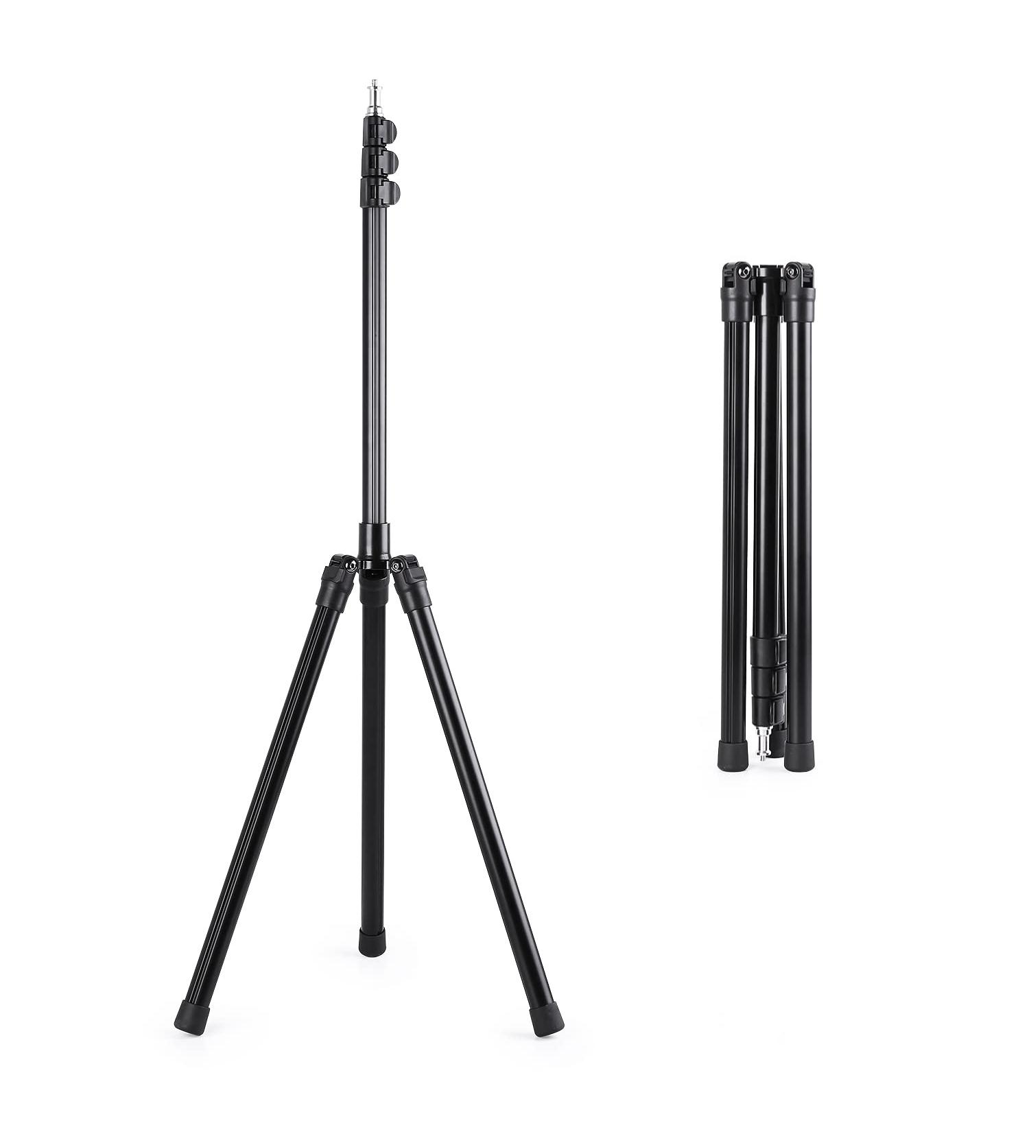 Adjustable 78.7 Aluminum Photography Tripod Stand with Ball Head - Compatible with Lights, Cameras, Projectors, & More - Buy Online on GoSupps.com