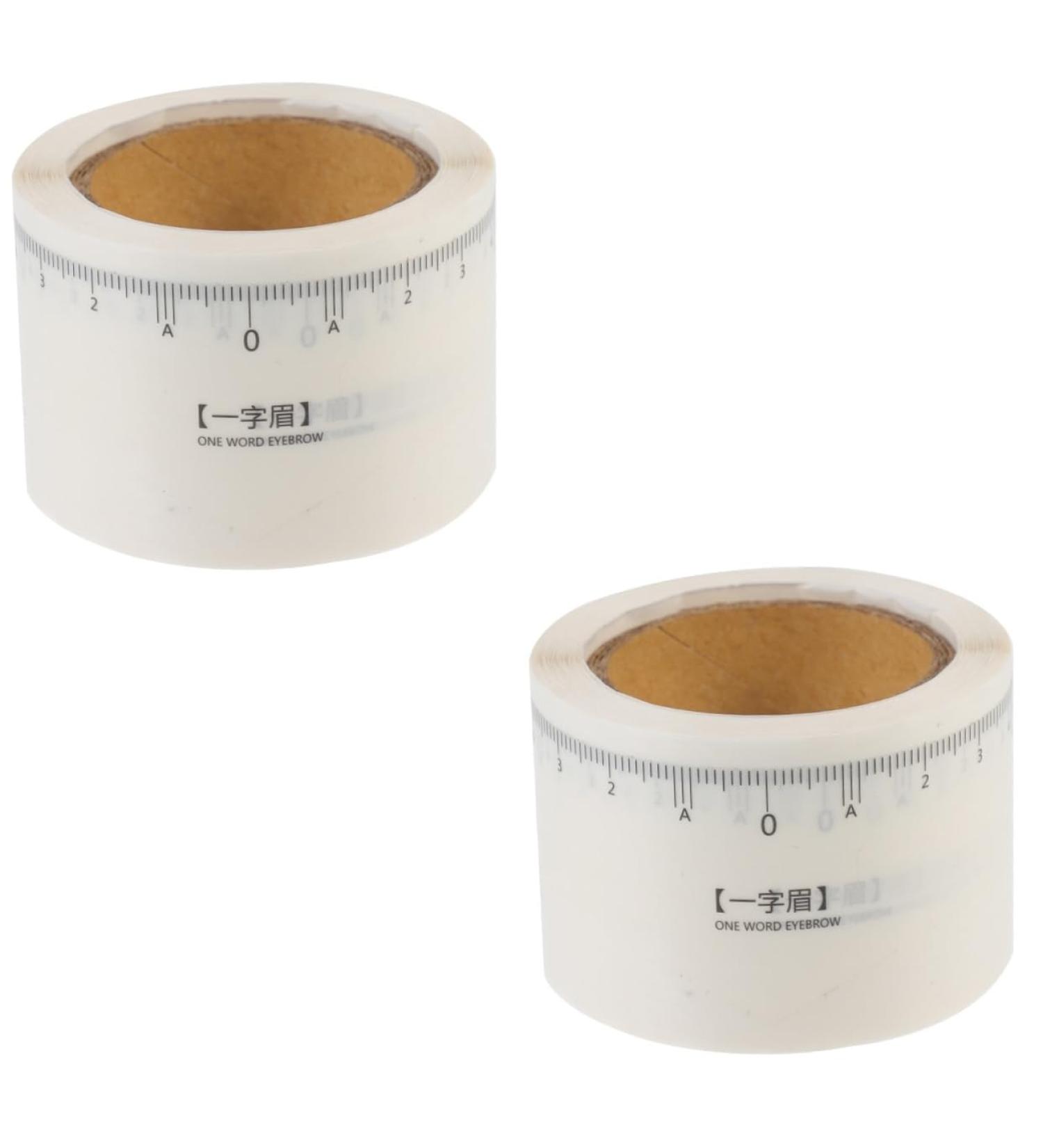 FOMIYES 2 rolls Measuring of Measure Practical Sticker White Ruler Tool Scale Guide Brow Woman Eyebrow 1 count (Pack of 1) White 2x2pcs - Buy Online on GoSupps.com