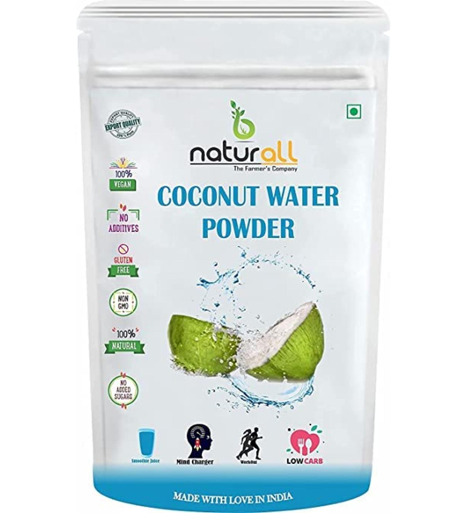 SHN Coconut Water Powder | Dry No Added Sugars and Preservatives - 500 GM By B Naturall Brand: NTB