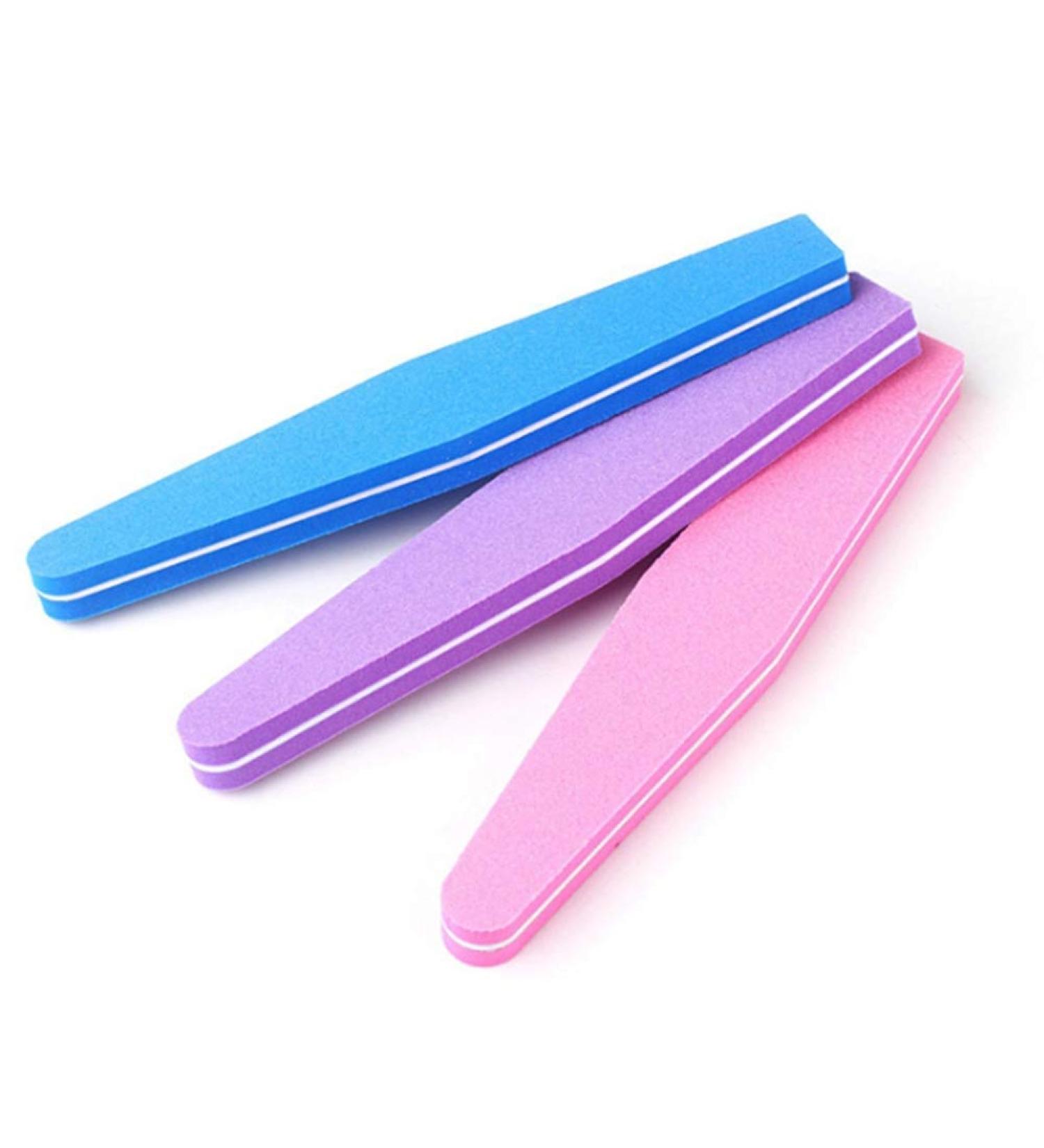 Desikixudy Professional Diamond Disposable Sponge Nail Buffer Sandpaper Nail File Buffer Polisher Block Nailfile Tools Acrylic - Buy Online on GoSupps.com