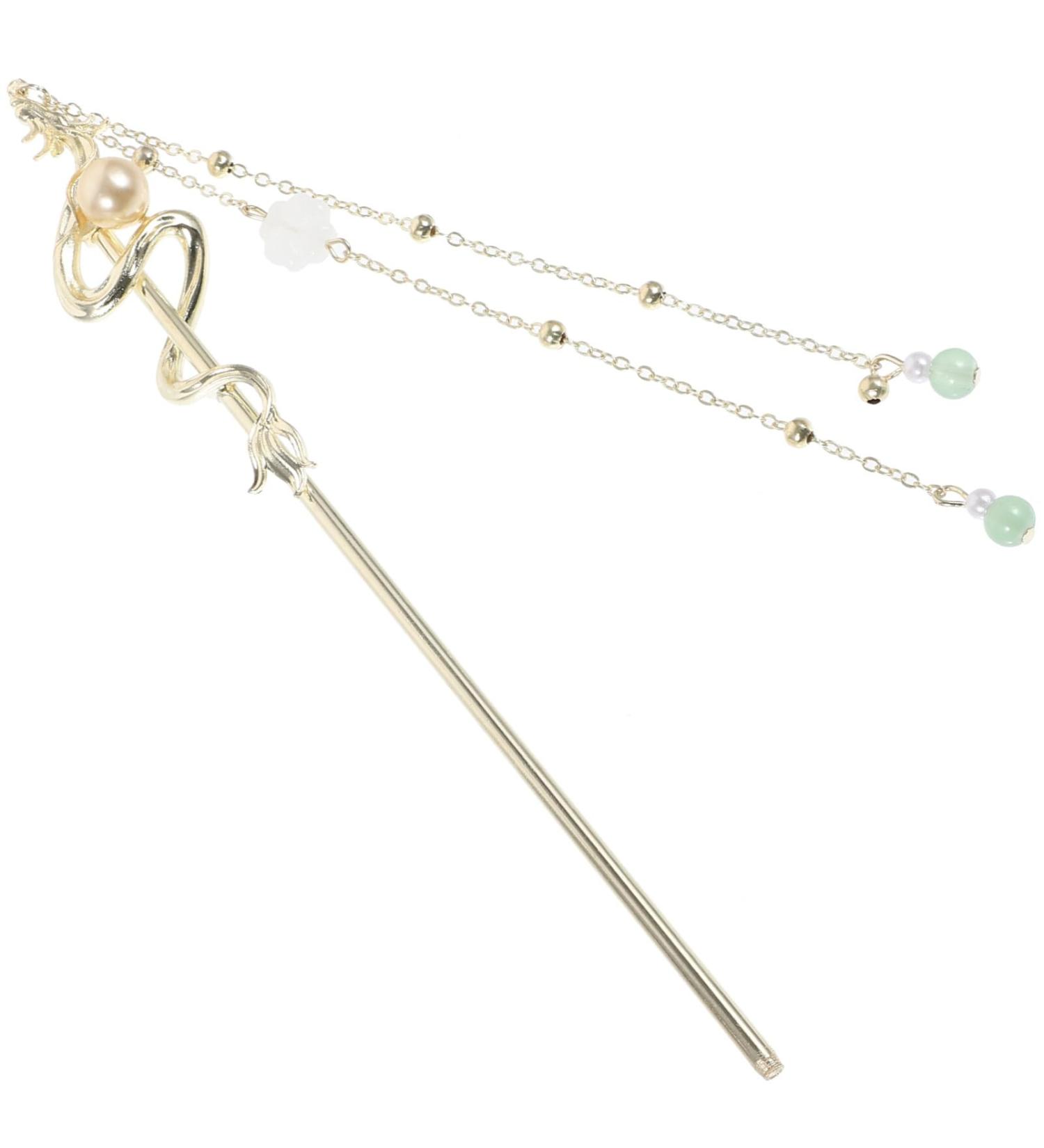 FOMIYES Dragon Hair Stick Chinese Hair Chopstick Tassels Hairpin Women Hair Stick for Buns - Buy Online on GoSupps.com