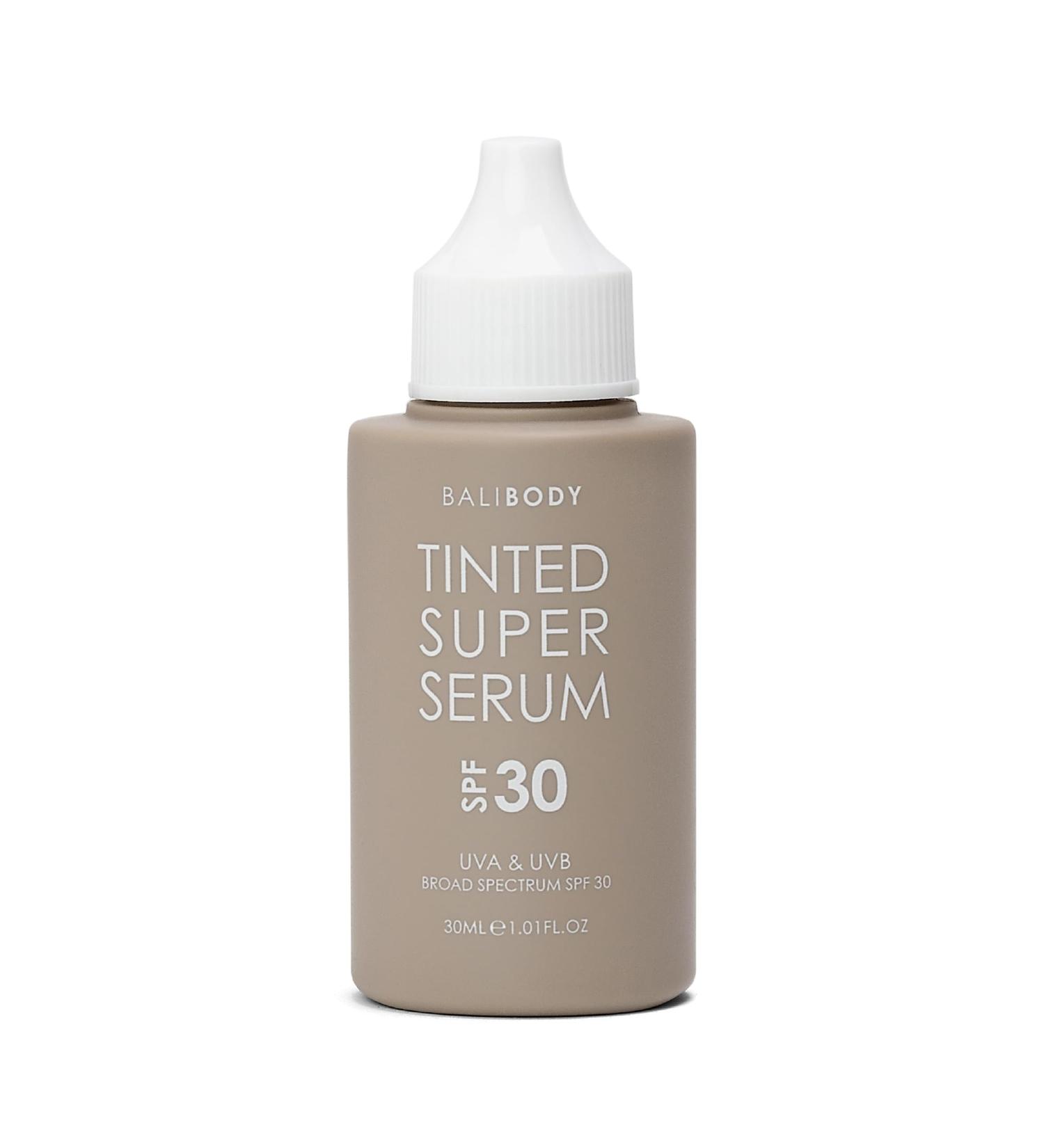 Bali Body Tinted Super Serum SPF30 | Natural Shade Daily Skincare for All Skin Types | Hyaluronic Acid Infused Skin Perfector for Glowing Skin | Vegan Cruelty Free Australian Made (30ml/1.01fl oz) - Buy Online on GoSupps.com