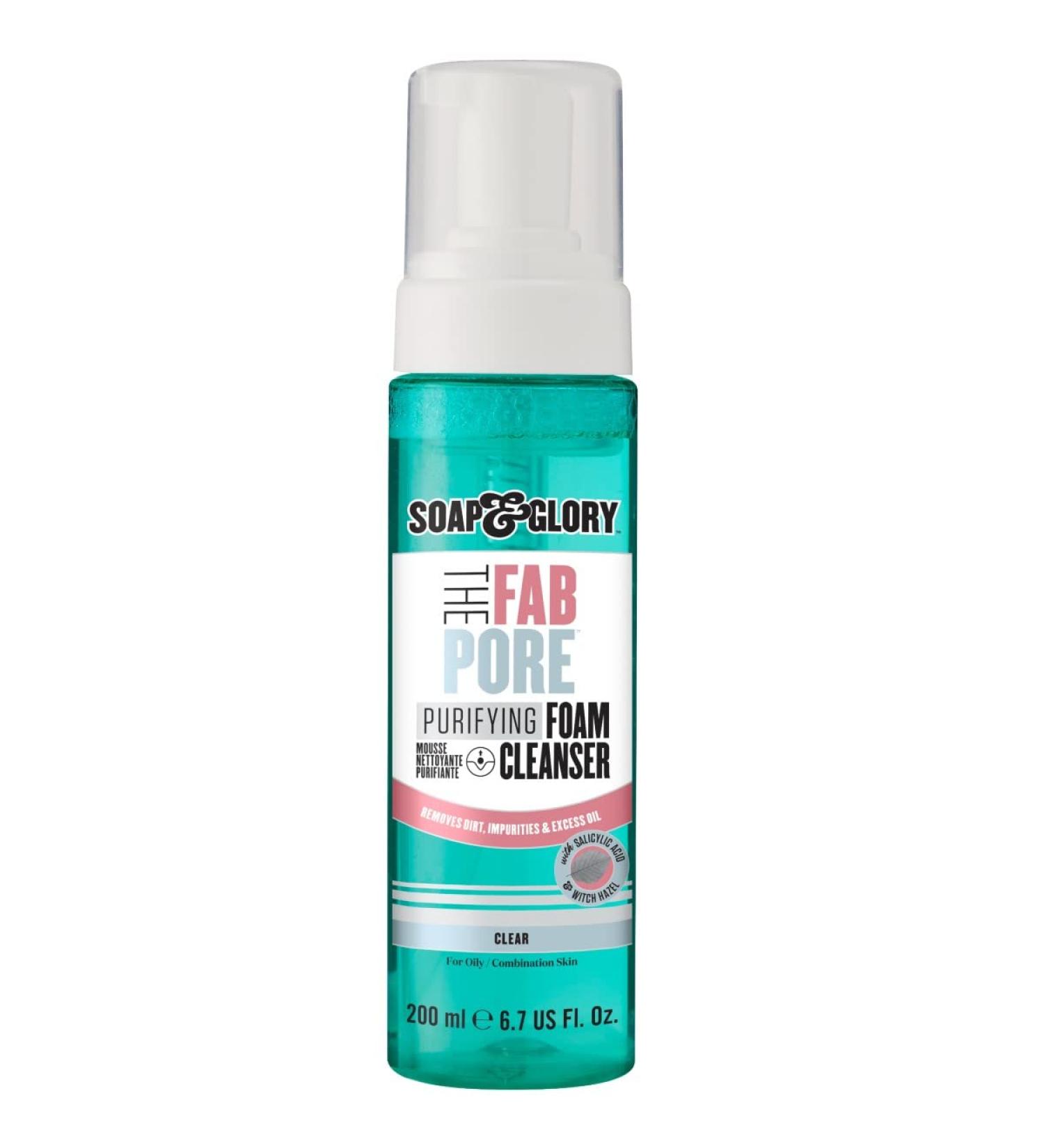Soap & Glory Fab Pore Purifying Foam Cleanser with Salicylic Acid & Witch Hazel - 200ml - Buy Online on GoSupps.com
