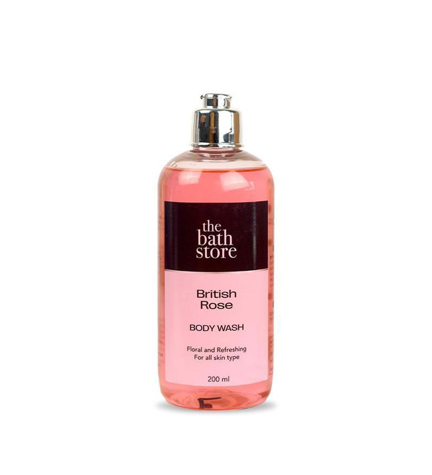 British Rose Body Wash - Deep Cleansing | Exfoliating | Nourishing Liquid Soap | Men and Women - 200ml