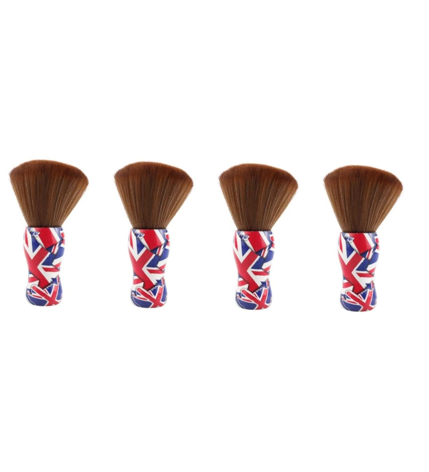 FRCOLOR 4pcs Cleaning Brush Set | Barber Neck Duster & Soft Fiber Shaving Brush for Men - Perfect for Salon & Home Use - Buy Online on GoSupps.com