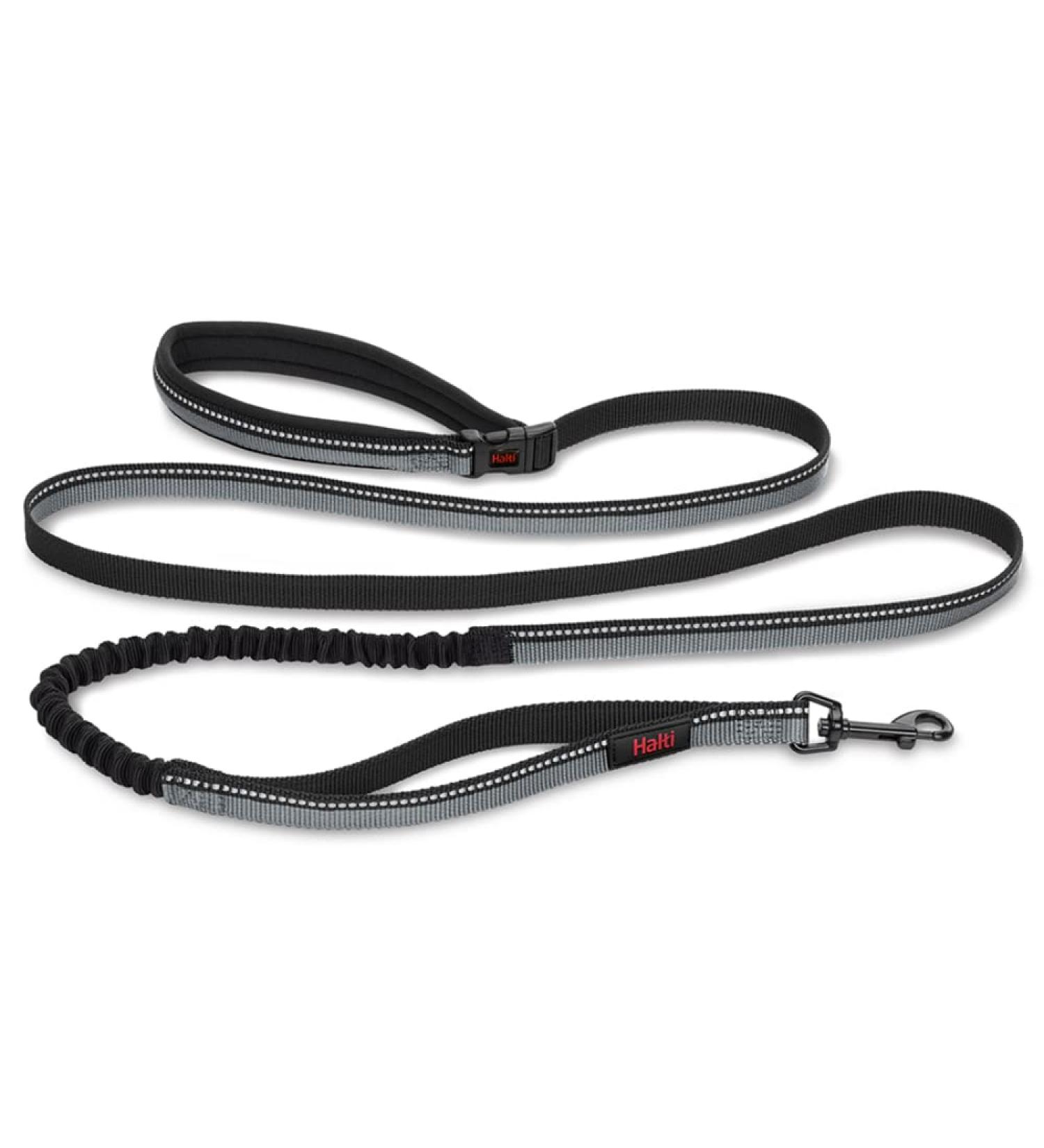 Halti Active Dog Leash with Neoprene Padding | 3m Reflective Shock Absorption Freehand Design for Running with Medium & Large Dogs - Size Large Black - Buy Online on GoSupps.com