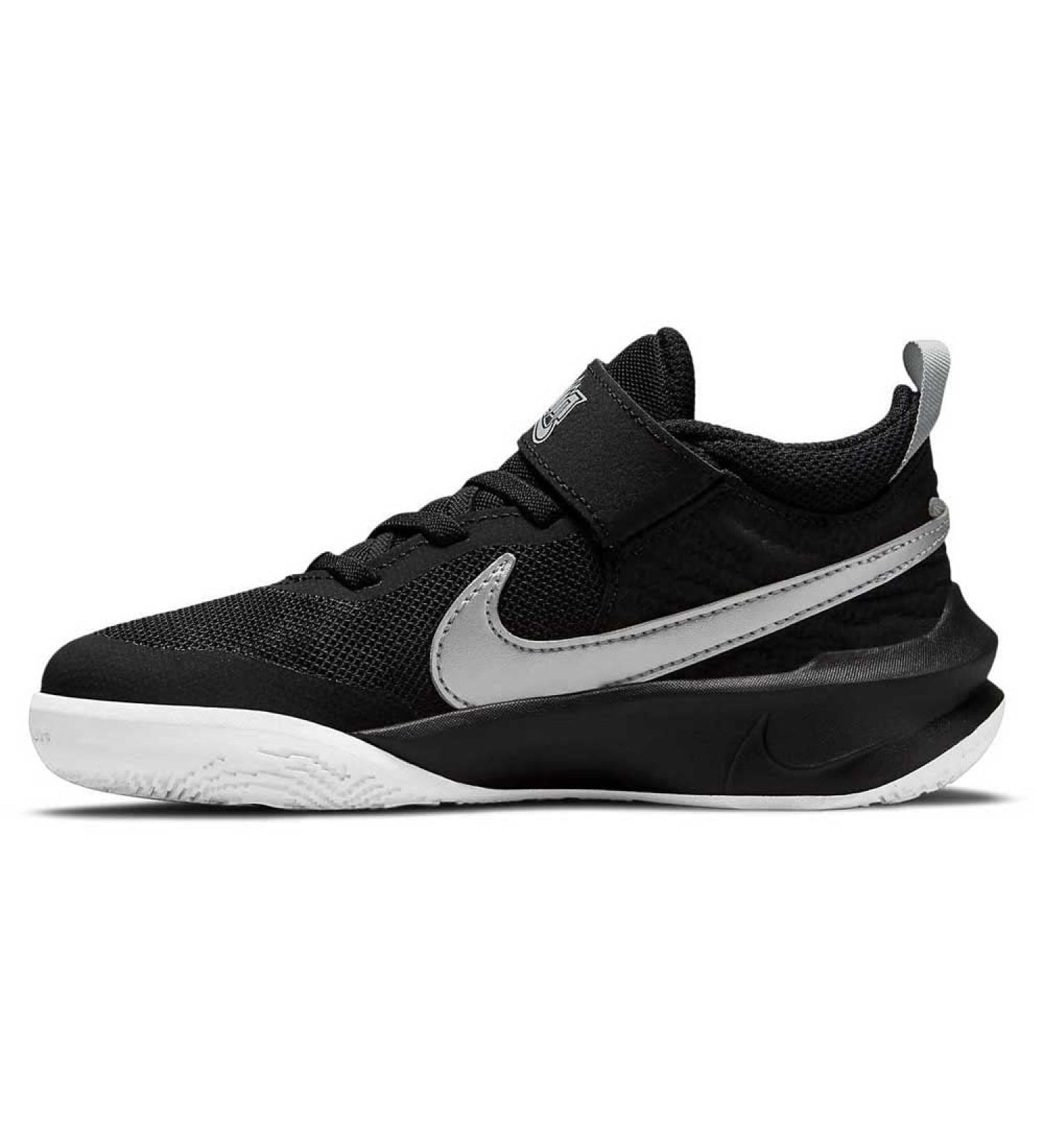 Nike Unisex Kids Team Hustle D 10 Gs Gymnastics Shoes - Black Metallic Silver Volt White | Size 36 EU | International Shipping Available - Buy Online on GoSupps.com