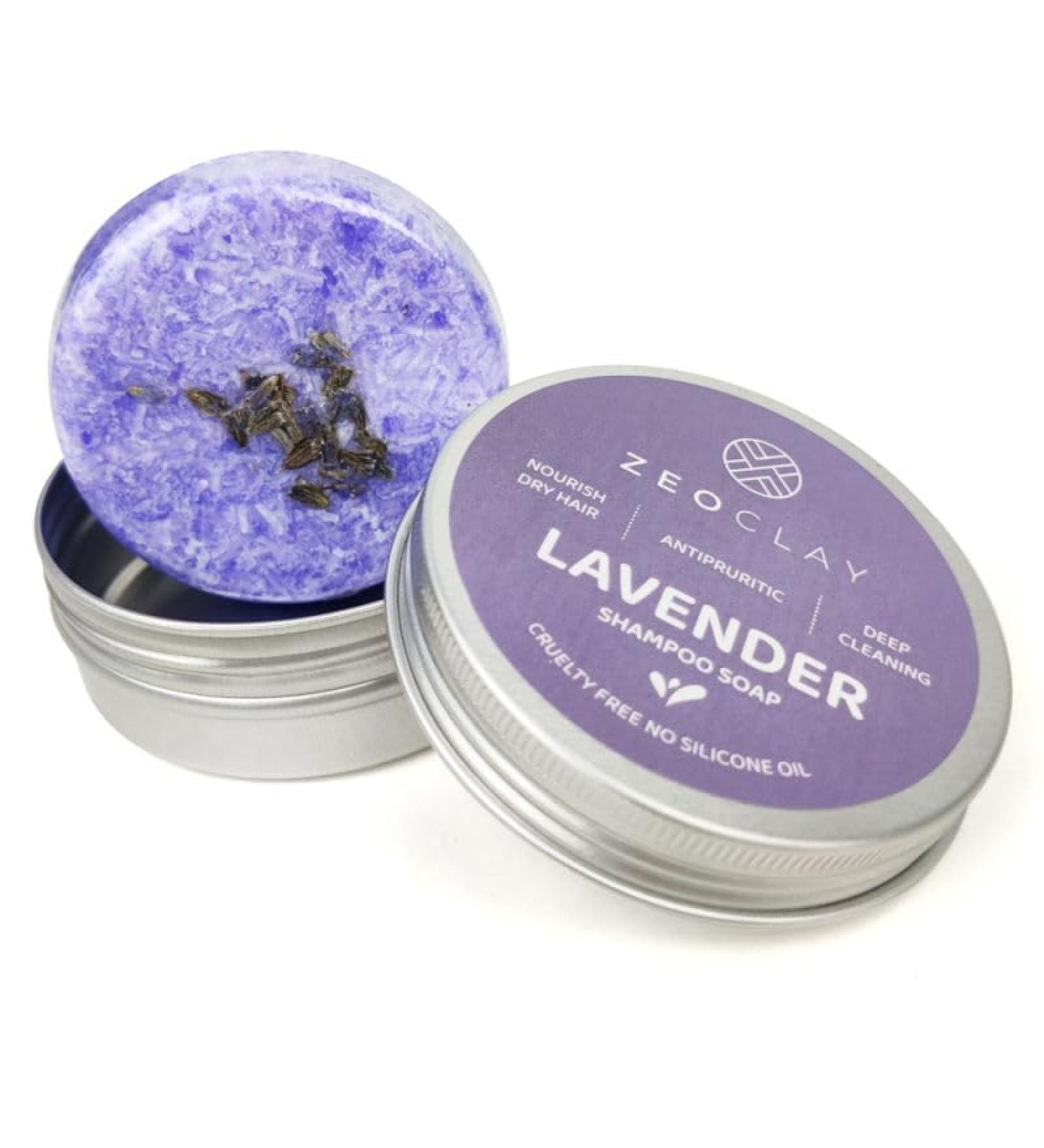 Shop Lavender Herbal Shampoo Bar - All Natural & Organic for Nourished Moisturized Hair | Prevent Dryness - Buy Online on GoSupps.com