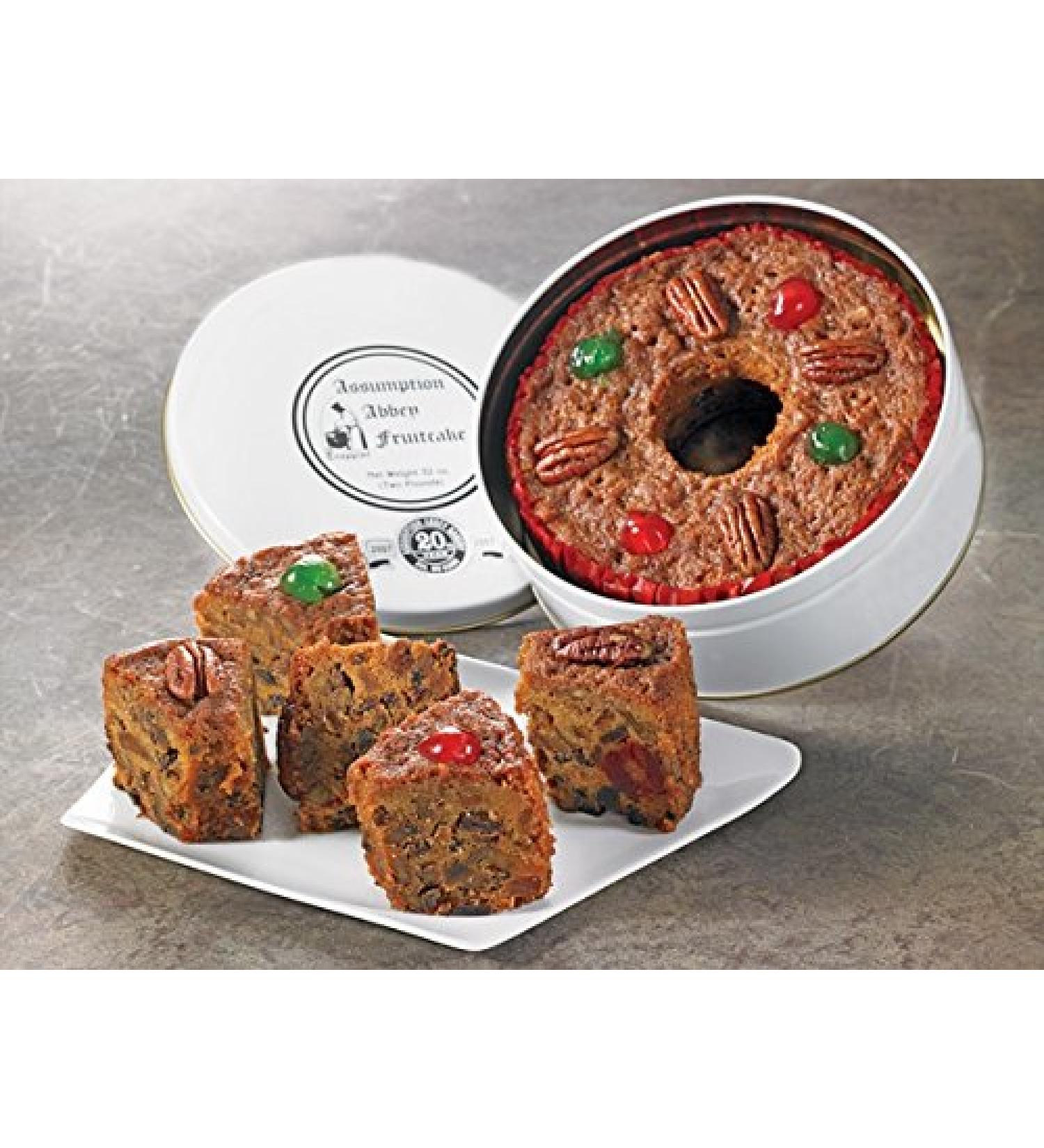 Assumption Abbey Fruit Cake - Traditional Tin - 2 lbs - Buy Online on GoSupps.com