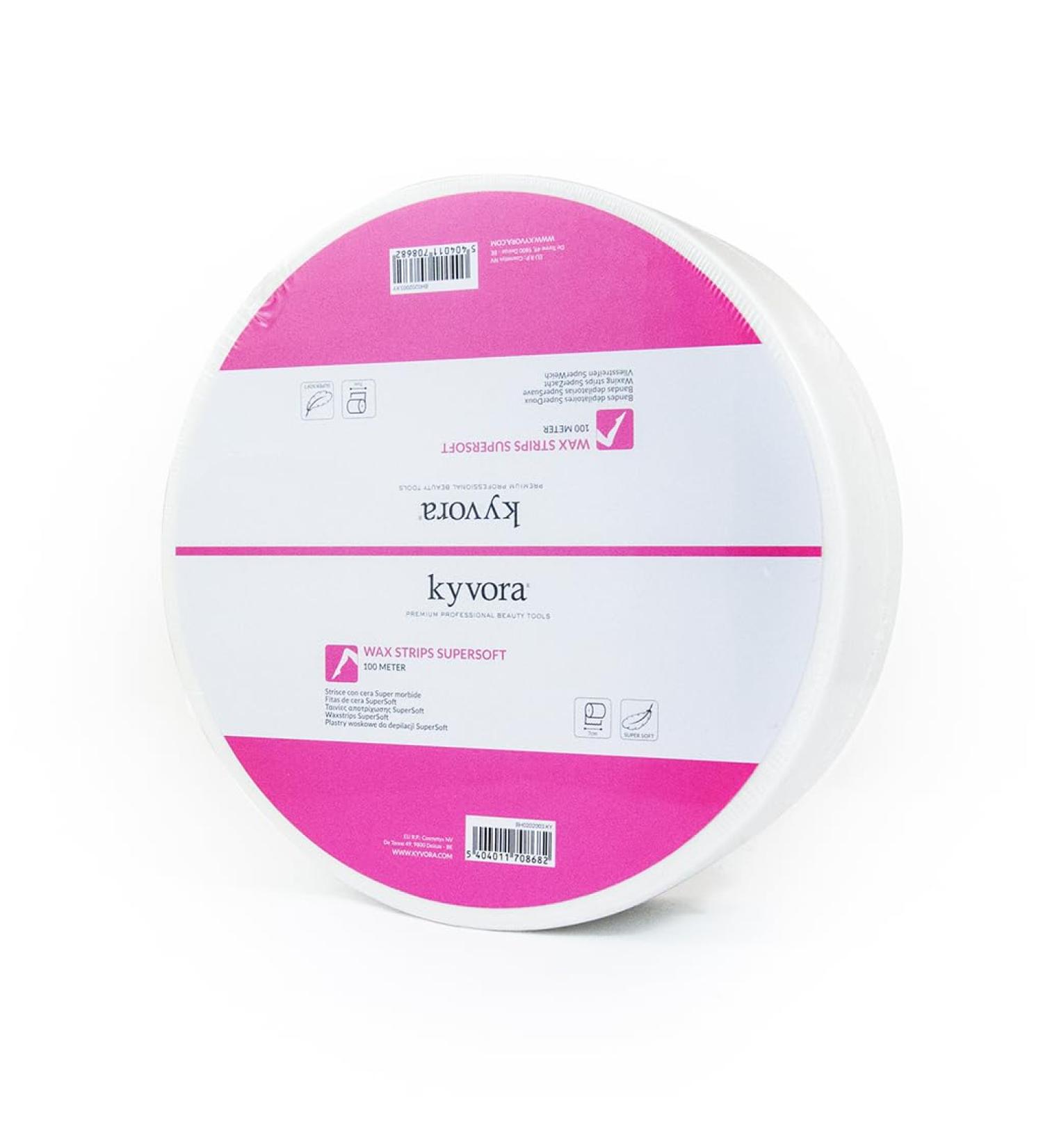 Kyvora Professional Vlies Strips - 100m Roll 7cm Wide Hair Removal for Body Legs Armpits Face Bikini & Back - Buy Online on GoSupps.com