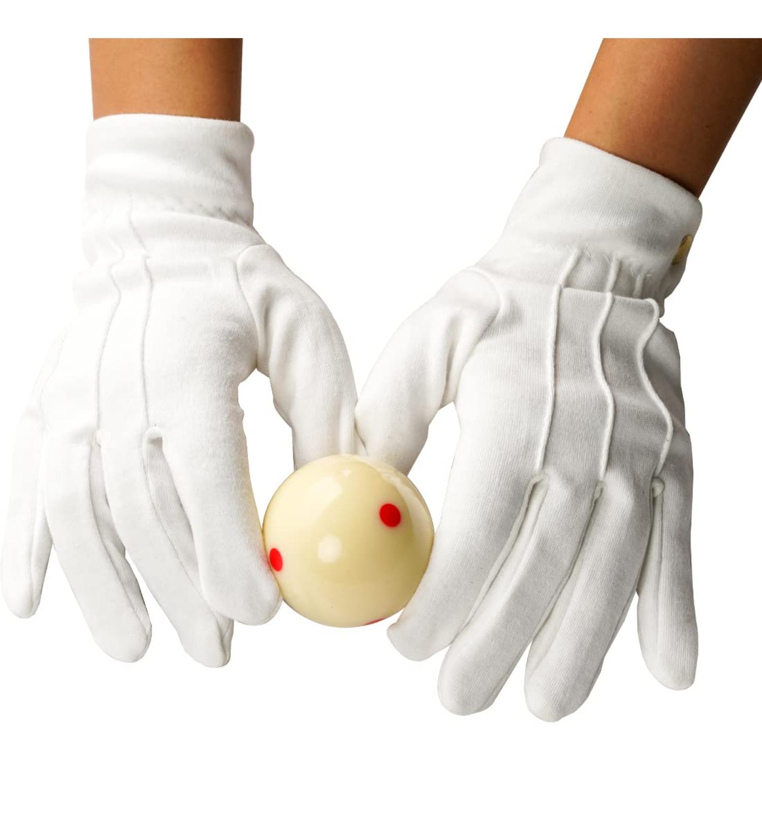 2PCS White Billiard Competition Referee Gloves - Professional Pool Snooker Accessories - Buy Online on GoSupps.com