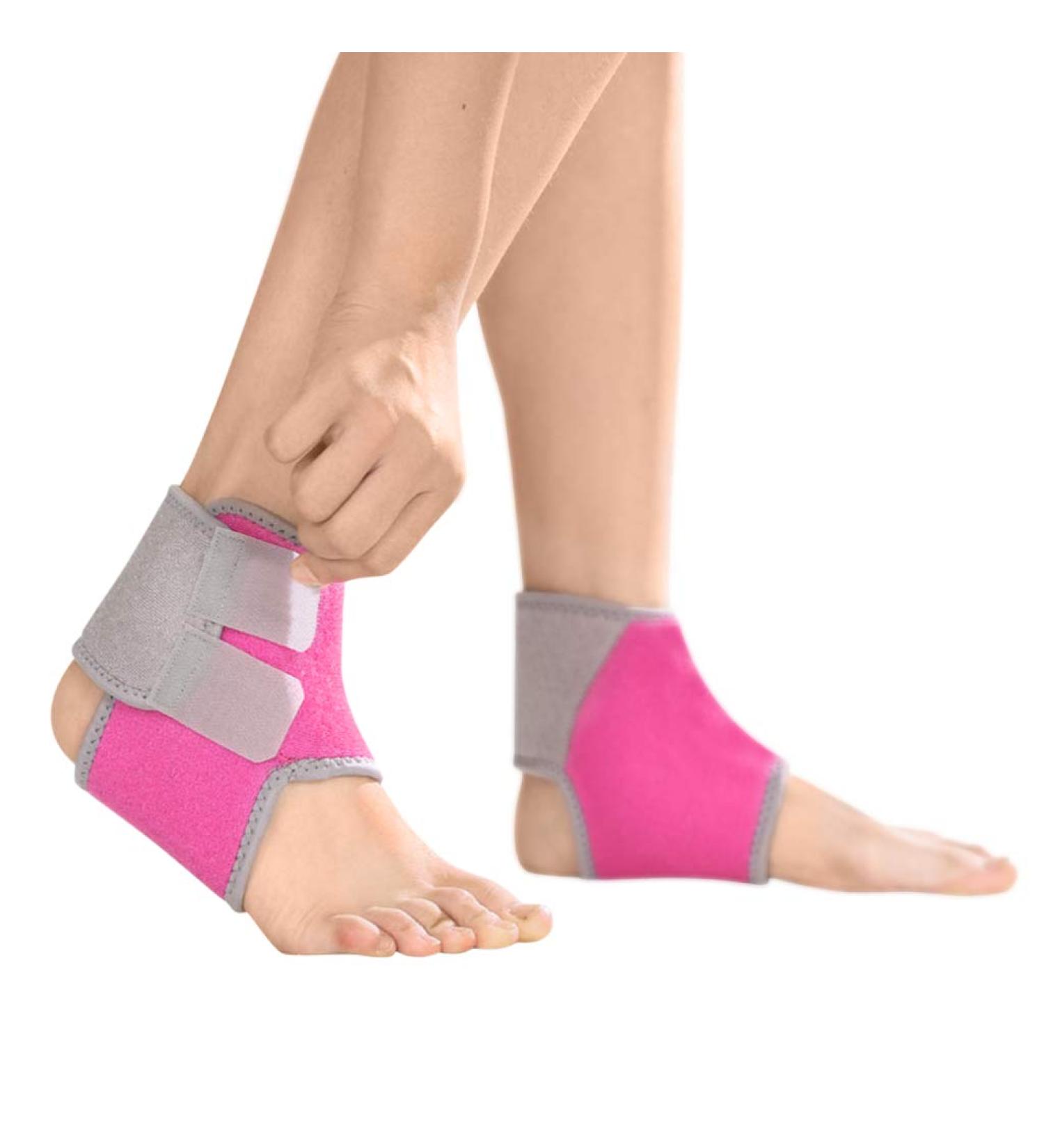 Buy Afinderde Kids Ankle Bandage - Adjustable Compression Support for Sports | Pink - Perfect for Football Basketball Cycling and Running - International Shipping Available - Buy Online on GoSupps.com