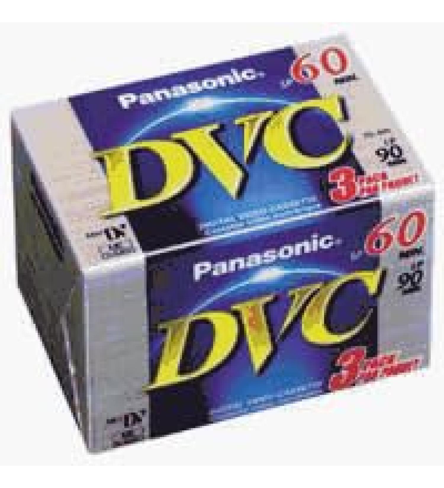 Panasonic AY-DVM60EJ3P Mini Digital Videocassette (60 Minute, 3 Pack)