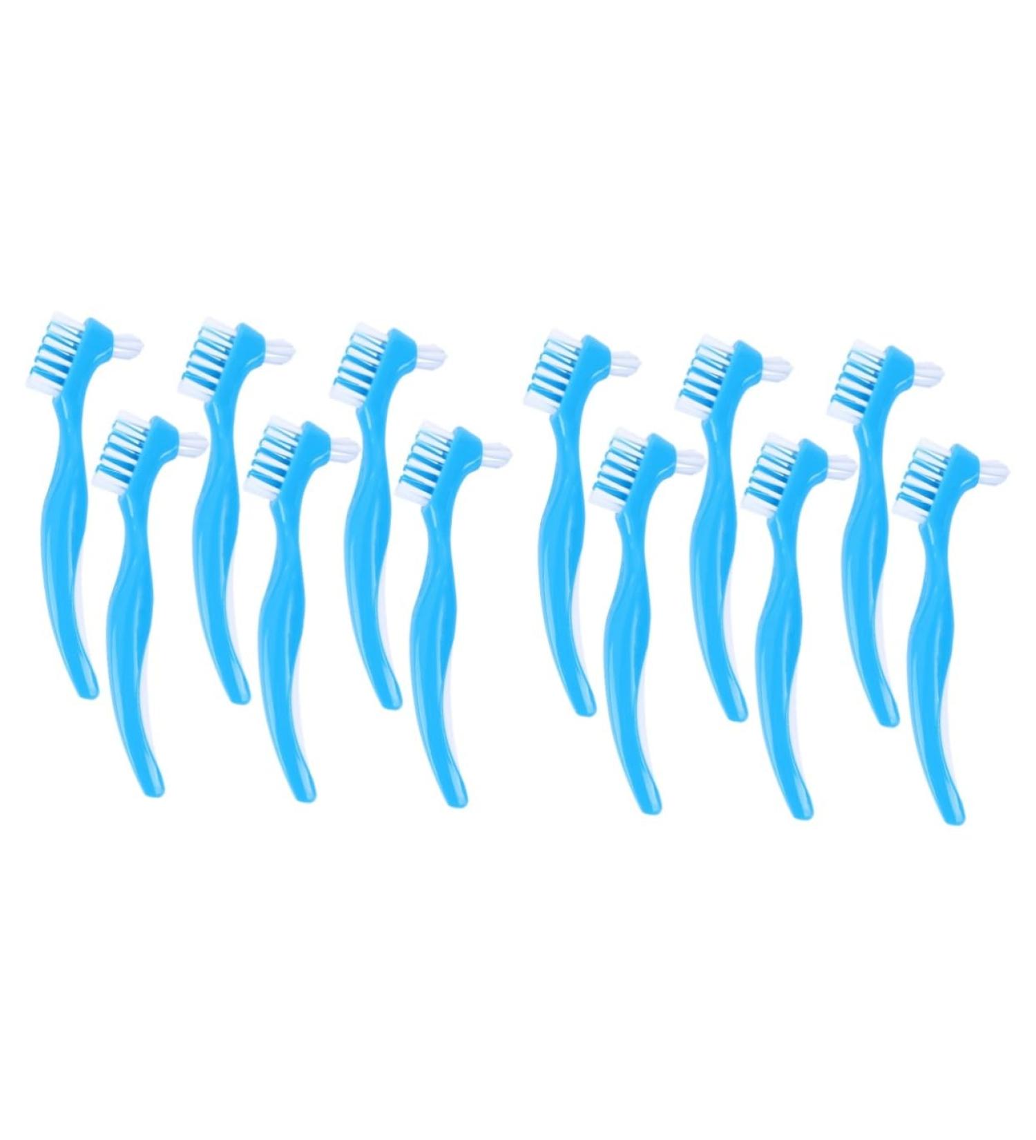 LALAFINA 12 STK Double Prosthesis Nursing Curb Brackets - Denture Cleaning Brushes & Retainer Case - Soft & Hard Chemical Cleaning - Buy Online on GoSupps.com
