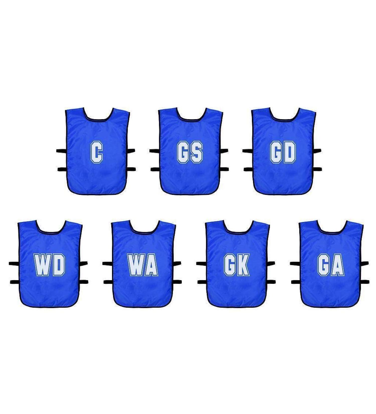 Precision Unisex (Pack 7) (Youths, Adult) Pack of 7 Mesh Netball Training Bibs Youths Adult, White, One Size UK