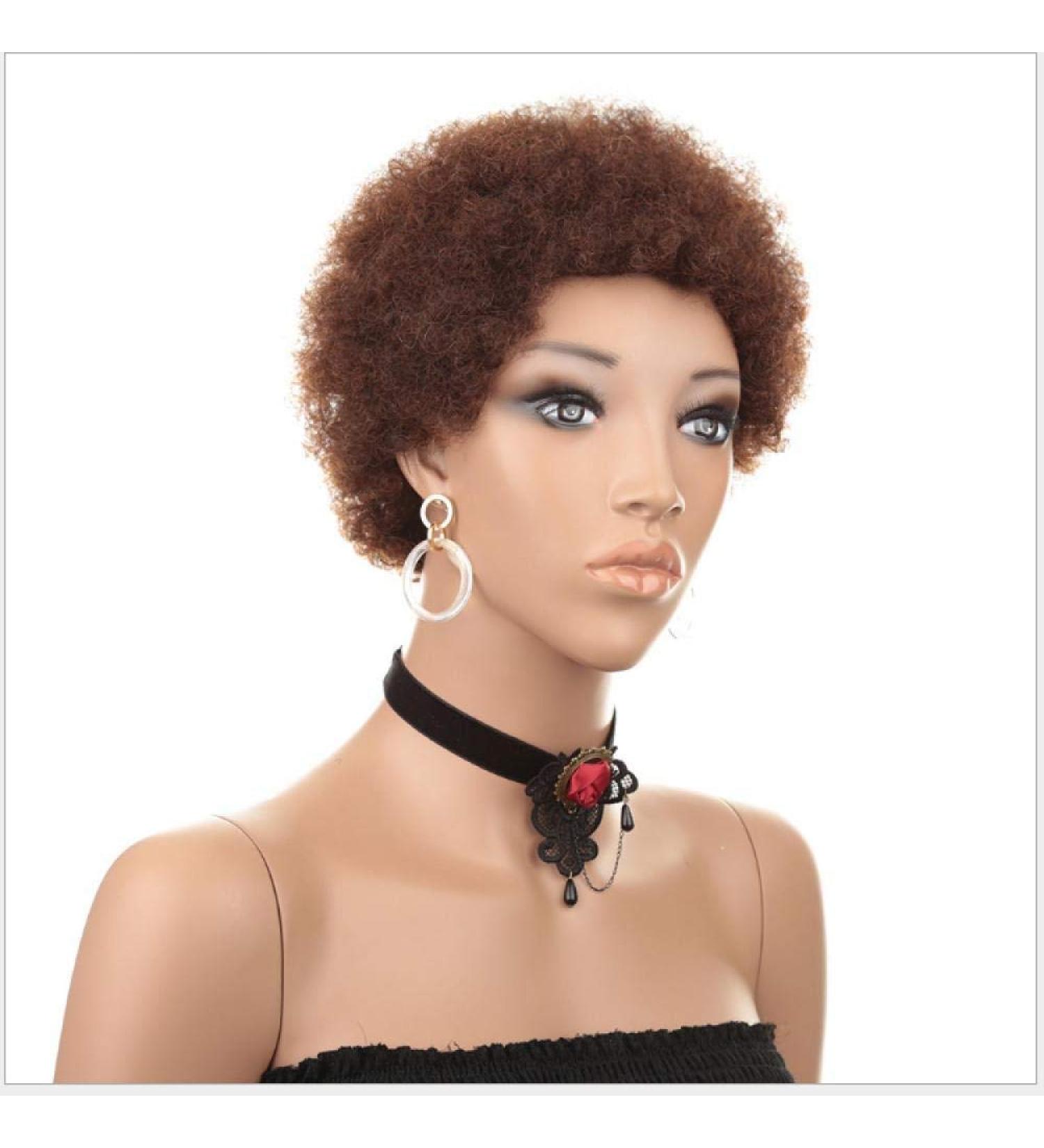 Buy BGHJUE African Wig - Short Roll Synthetic Lace Front Wigs for Black Women | Heat Resistant Soft Hair - International Shipping Available - Buy Online on GoSupps.com
