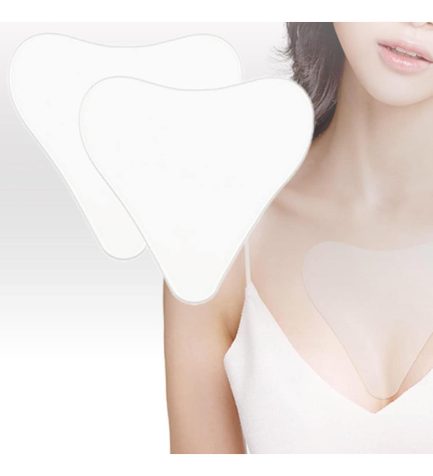 PHCOMRICH 2 PACKS Chest wrinkle pads 100% Medical Grade Silicone Decollette Pads for Prevent and Eliminate Chest Wrinkles Anti-Aging Pads Women - Buy Online on GoSupps.com