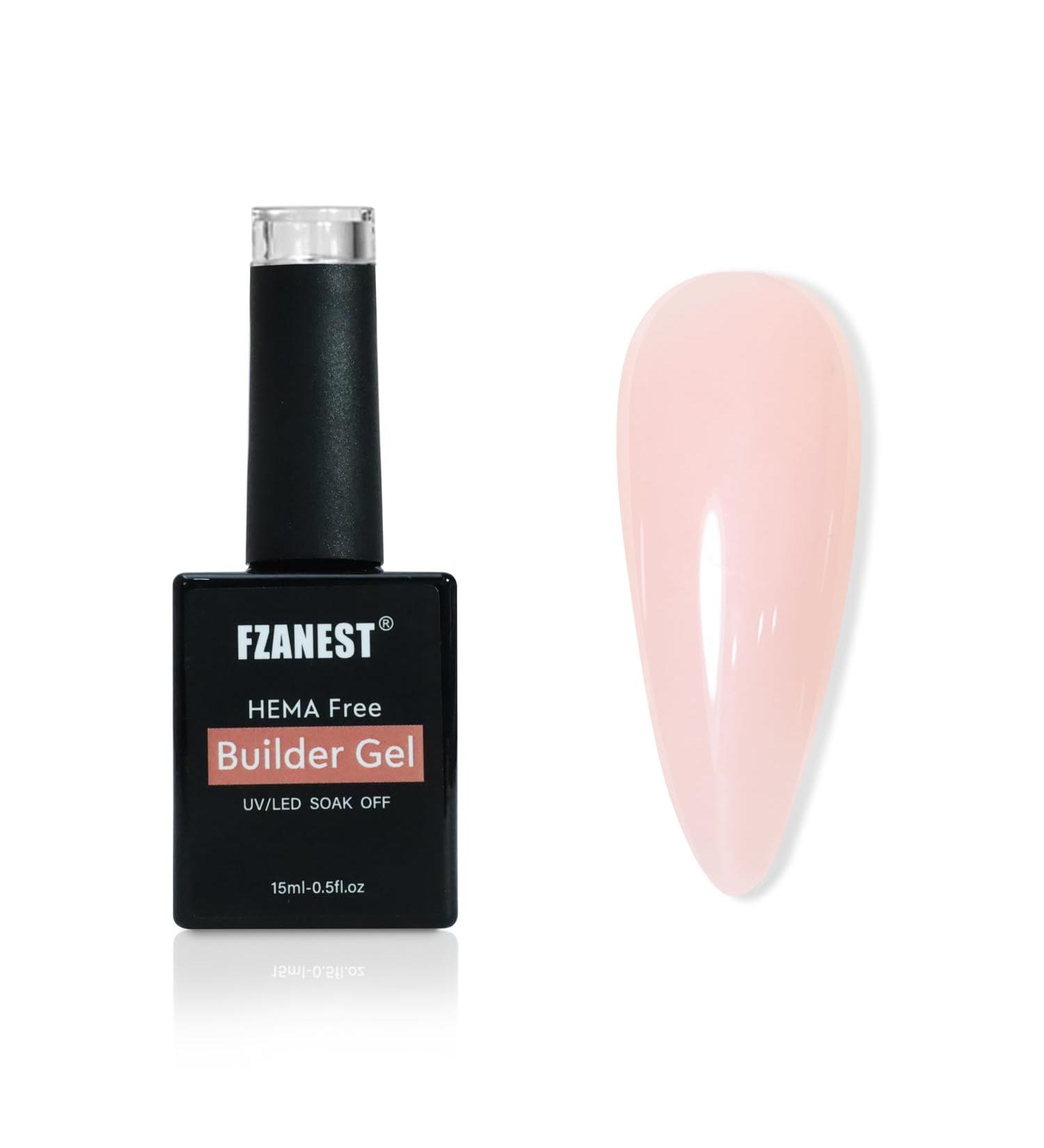 FZANEST No HEMA Builder Gel Nude Building Nail Gel for Nail Apex and Extension Strengthener Hard Gel in Bottle LED UV Soak Off Gel Nail Polish - Buy Online on GoSupps.com