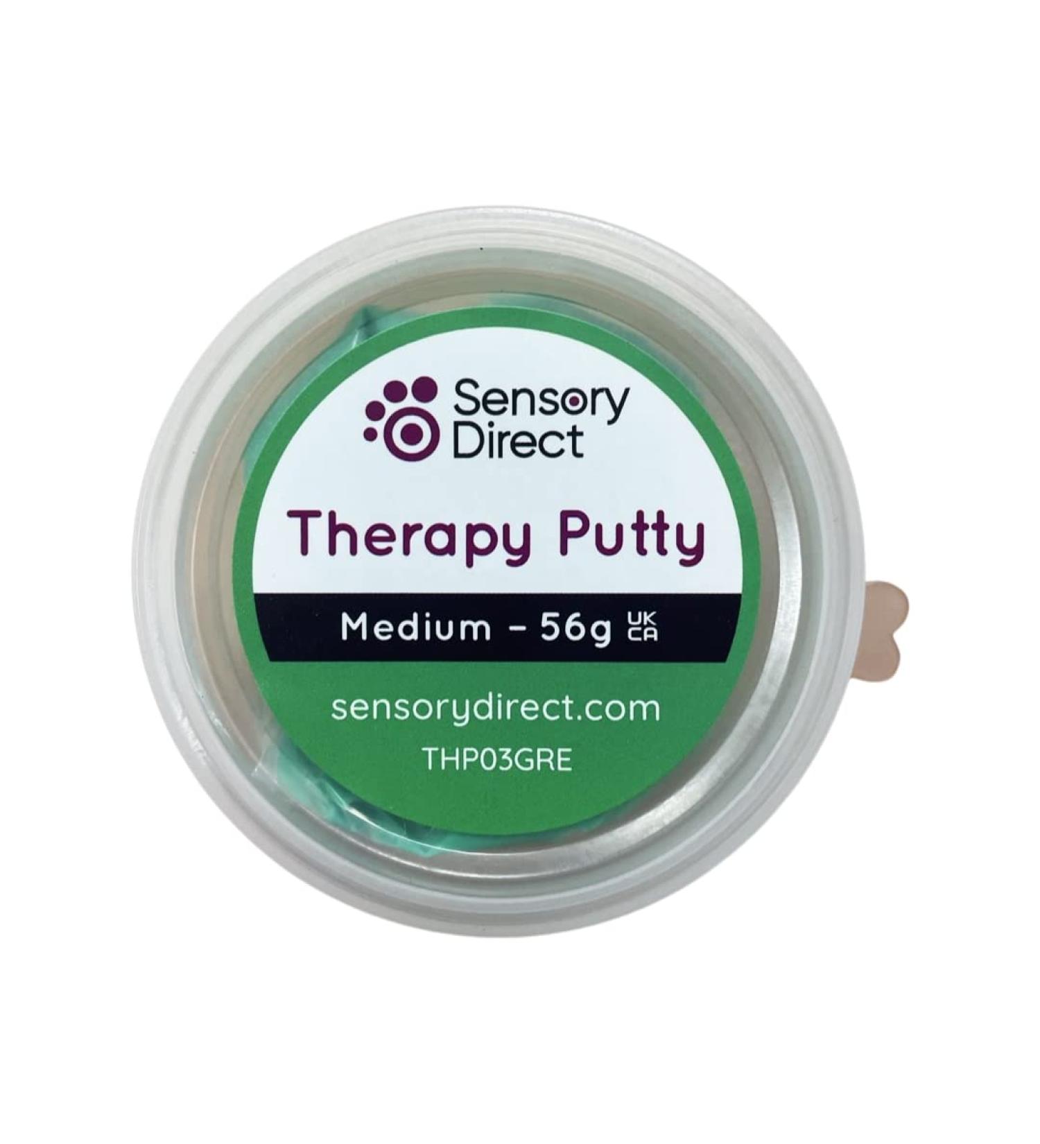 Sensory Direct Therapy Putty - Medium Green Slime for Strengthening & Motor Skills | Autism Arthritis Sensory Disorders | Hand & Finger Physio Exercise for Special Needs Kids & Adults - Buy Online on GoSupps.com