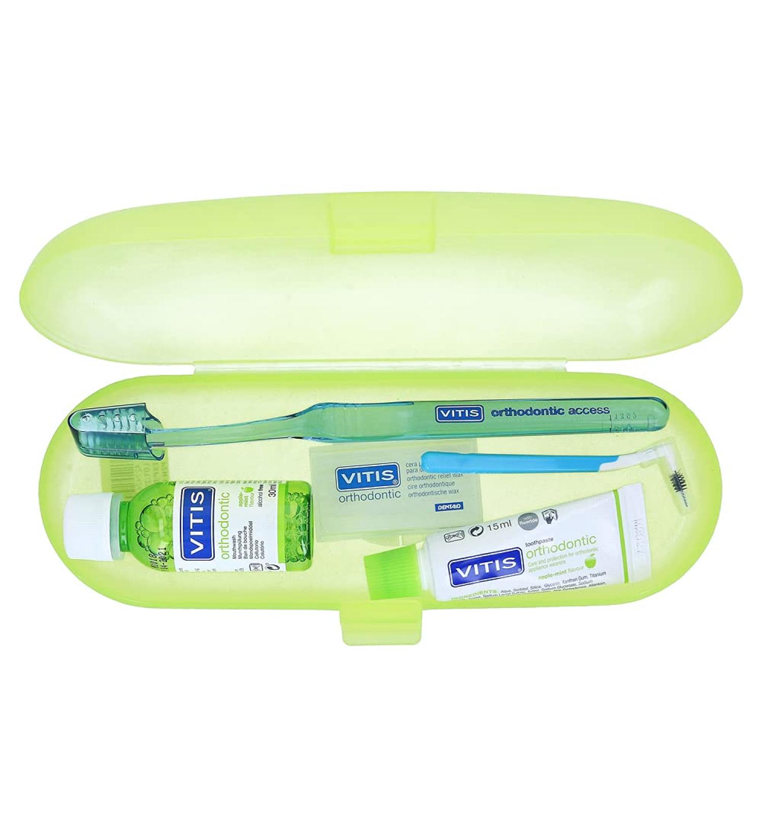 Vitis orthodontic set (1 piece) practical travel set | for braces wearers