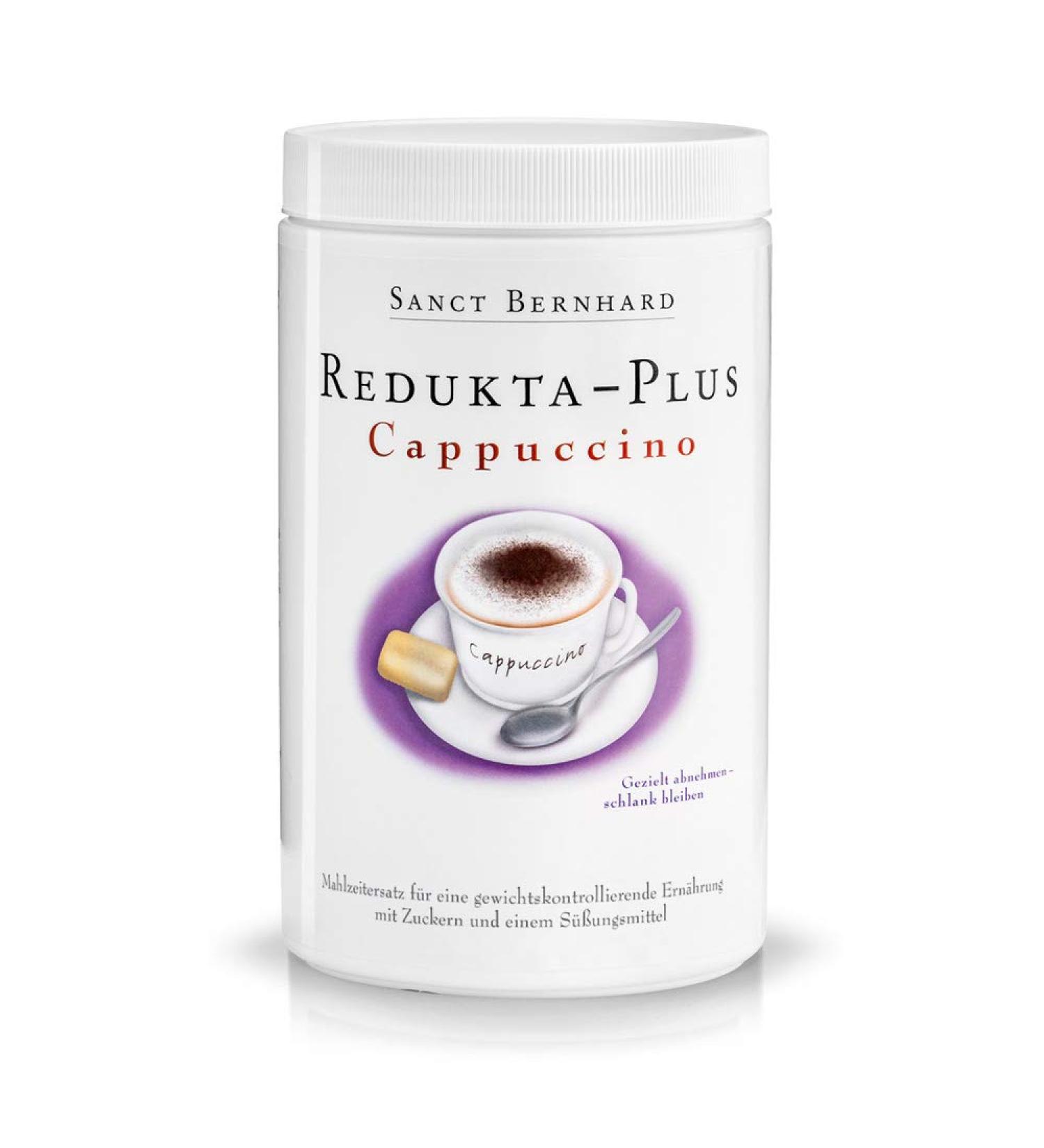 Buy Sanct Bernhard Redukta-PLUS Cappuccino Meal Replacement 600g - Healthy Weight Management & Nutritional Support - Shop Internationally - Buy Online on GoSupps.com