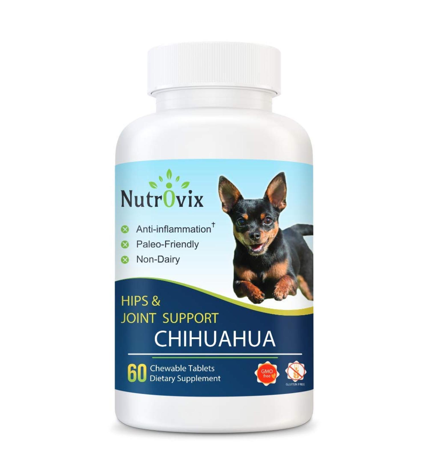 Nutrovix Chihuahua Hips & Joint Support - 60 Count - Buy Online on GoSupps.com