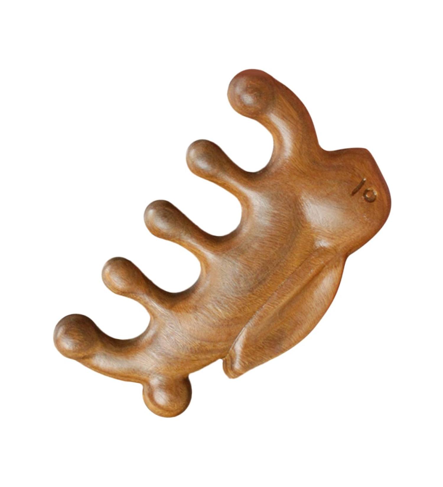 Frcolor 4-Piece Green Sandalwood Massage Comb Set | Multifunctional Scalp Nursing & Hair Care Comb | Ideal for Dropshipping - Buy Online on GoSupps.com