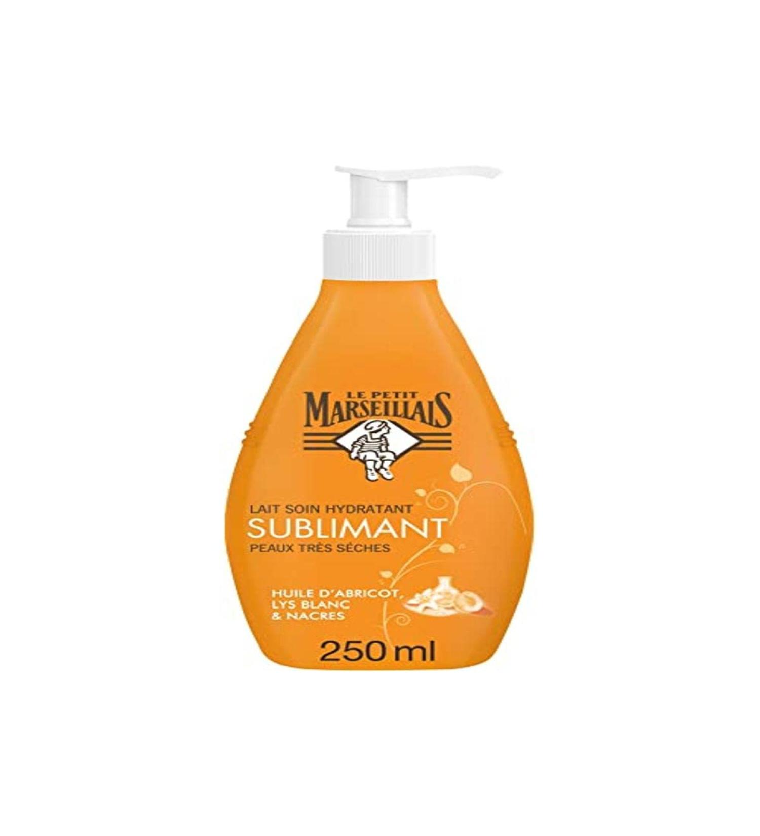 LE PETIT MARSEILLAIS Sublime Nude Hydrating Milk - 250ml Pump with Apricot Oil for Very Dry Skin | Shop Internationally - Buy Online on GoSupps.com