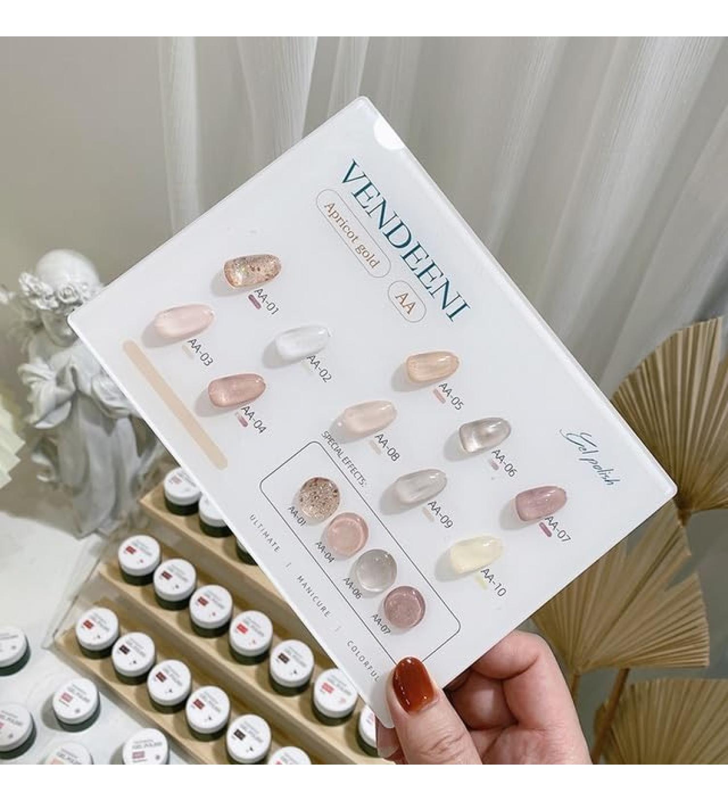 10 Colors/Set Gel Nail Polish Sequins Glitter Transparent UV Gel Varnish Colorful Purple Blue Nail Art Gel Lacquer - (Color: AA) - Buy Online on GoSupps.com