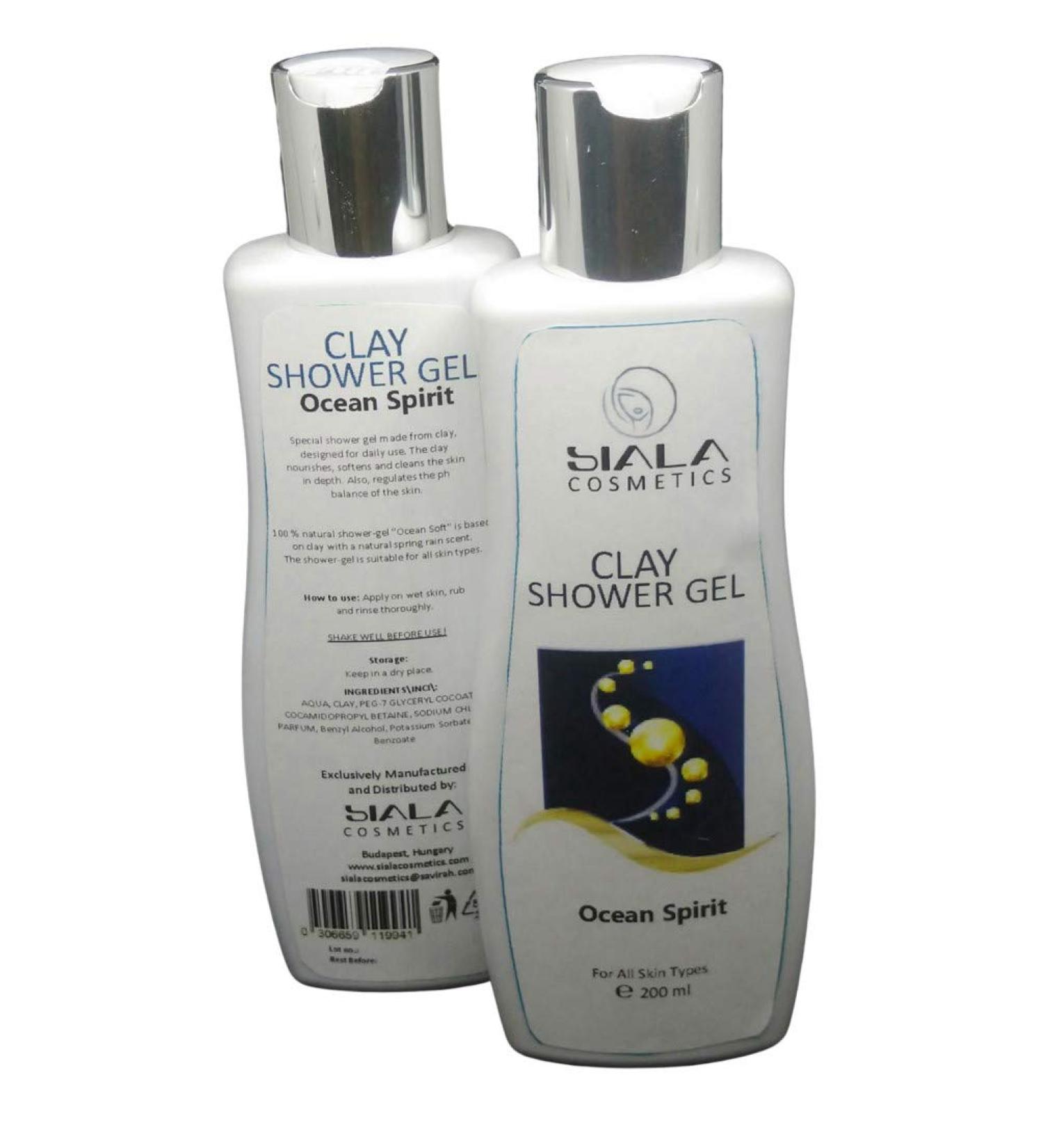 Clay Moisturising Shower Gel Ocean Spirit / Hydrate Nourish Body Wash/PH Balance / 100% ingredient Natural No Animals Testing Cruelty Free - Buy Online on GoSupps.com