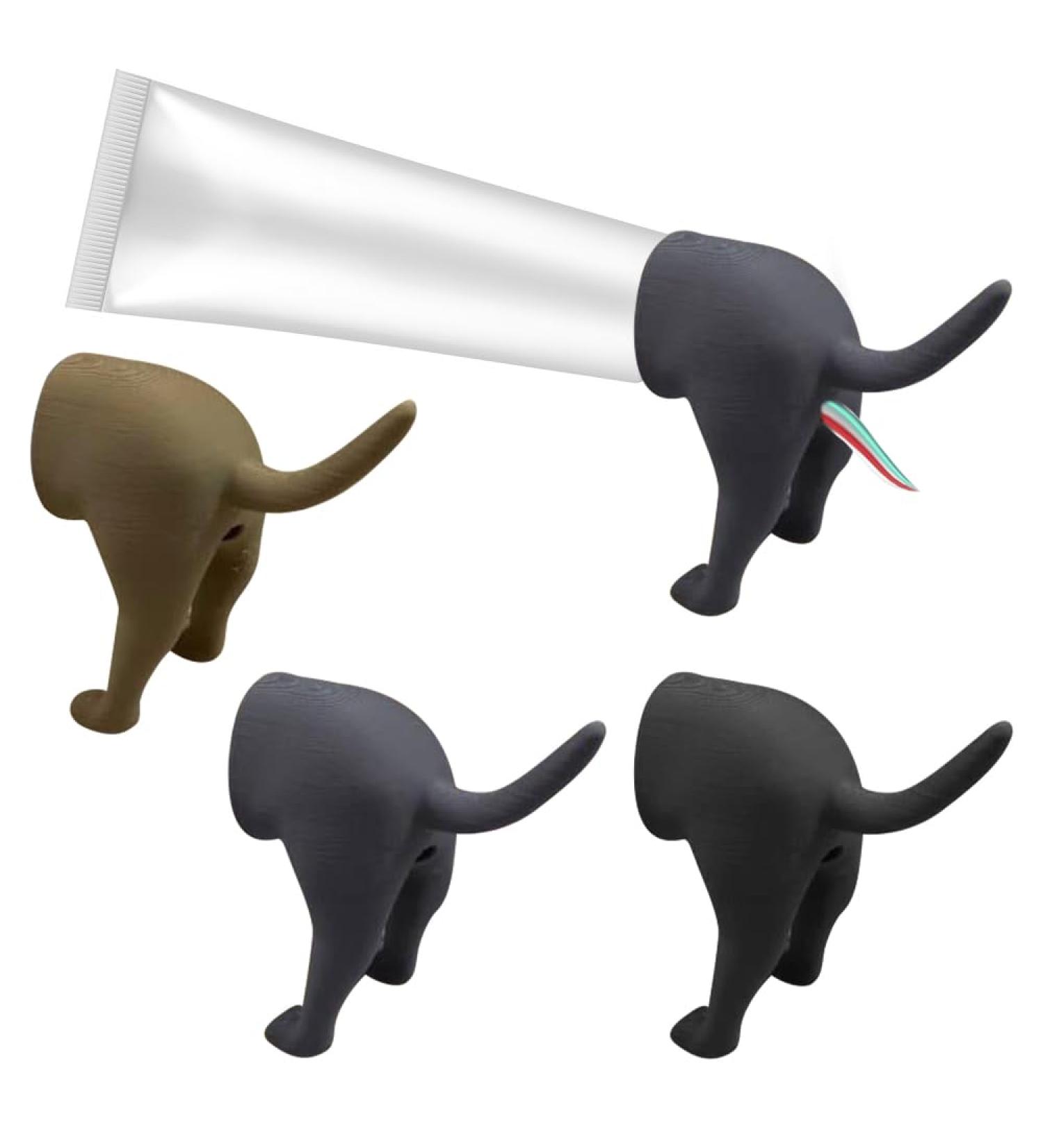 MineUp 3-Piece Pooping Dog Butt Toothpaste Topper | Funny Toothpaste Dispenser & Gag Gift for Dog Lovers - Buy Online on GoSupps.com