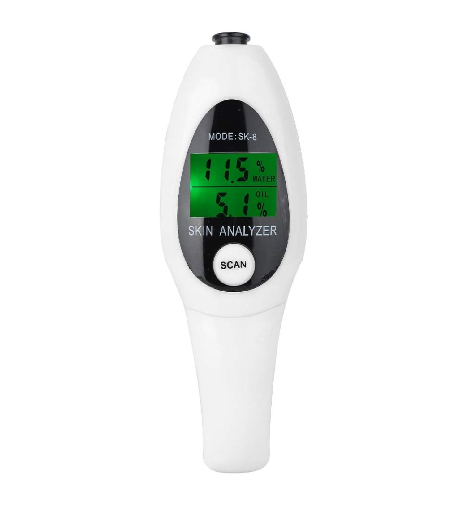 Skin Moisture and Oil Tester -Eco-Friendly - LCD Display(White) - Buy Online on GoSupps.com