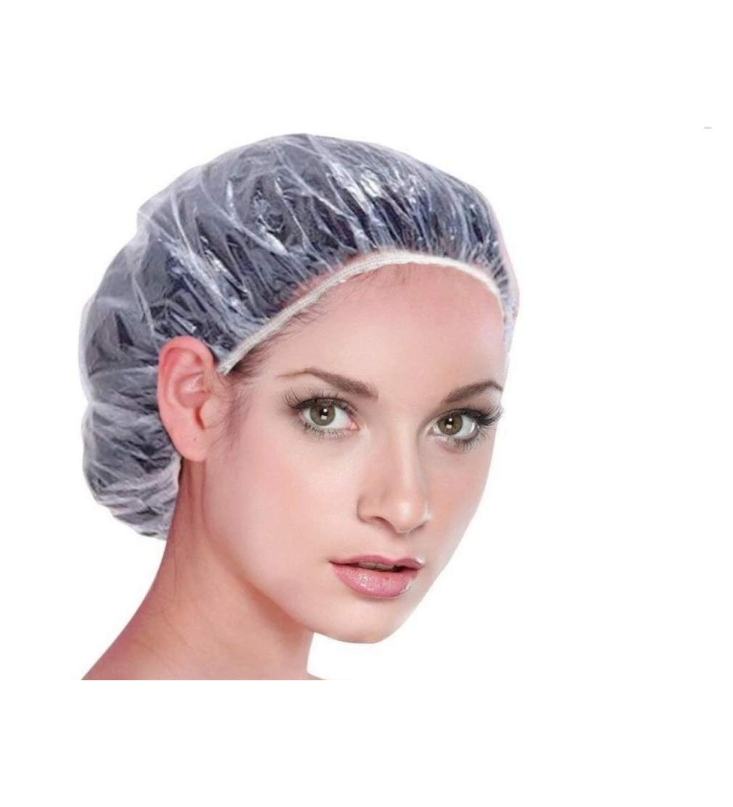 Sowaka 15 Pcs Disposable Clear Shower Caps - Waterproof & Thick for Women, Kids, and Girls - Ideal for Travel, Spa, and Home Use - Buy Online on GoSupps.com
